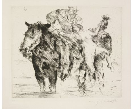 Lovis Corinth (German, 1858-1925)FRAUENRÄUBERS (WOMEN RAIDERS) (S.443)Drypoint, 1916, signed and numbered No.7 in pencil from