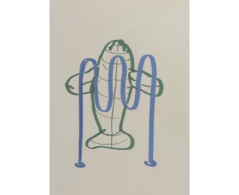 Jeff Koons (American, b.1955)DOLPHIN (BICYCLE RACK)Lithograph printed in colours, 2006, signed, dated and numbered 41/50 in p