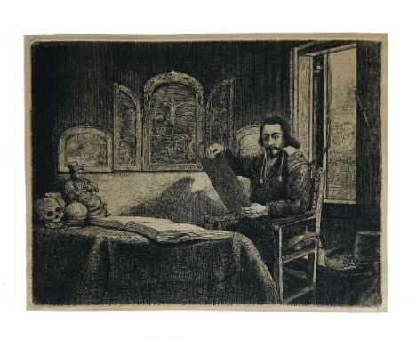 Rembrandt van Rijn (Dutch, 1606-1669)PORTRAIT OF ABRAHAM FRANCEN, APOTHECARY (WHITE & BOON 273; NEW HOLLSTEIN 301)Etching, c.