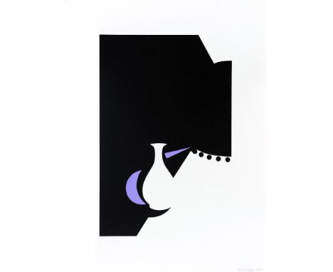*Patrick Caulfield (British, 1936-2005)LUNG CH'UAN WARE AND BLACK LAMP (C.79)Screenprint in colours, 1990, signed and numbere