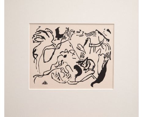 Wassily Kandinsky (Russian, 1866-1944) JÜNGSTER TAG JUDGEMENT DAY Woodcut, 1913, from the book 'Klänge' (Sounds), the edition