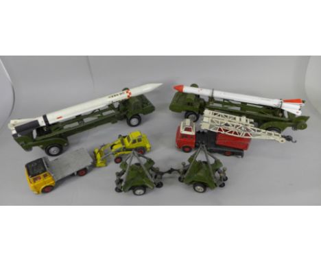 Assorted Dinky and Corgi toys, including Corporal rocket launchers 