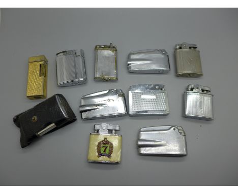 Vintage lighters including Ronson 