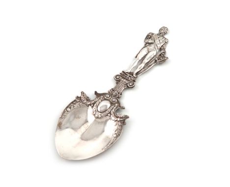 A German silver commemorative spoon, by Neresheimer of Hanau, with import marks for Chester 1903, importer's mark of Berthold