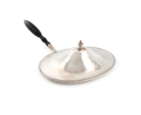 An American silver covered serving dish, by Howard and Co., New York, modelled as a late 18th century cheese warming dish, ov