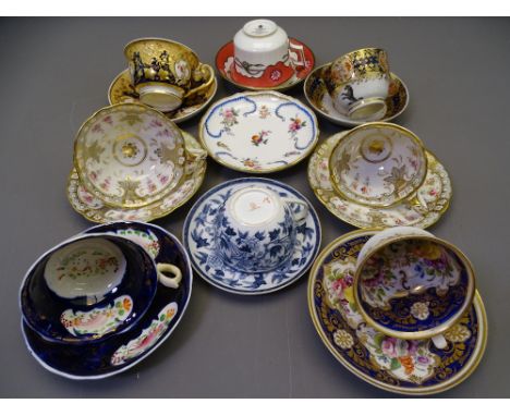 CIRCA 1820 &amp; LATER CABINET CUPS &amp; SAUCERS, a collection