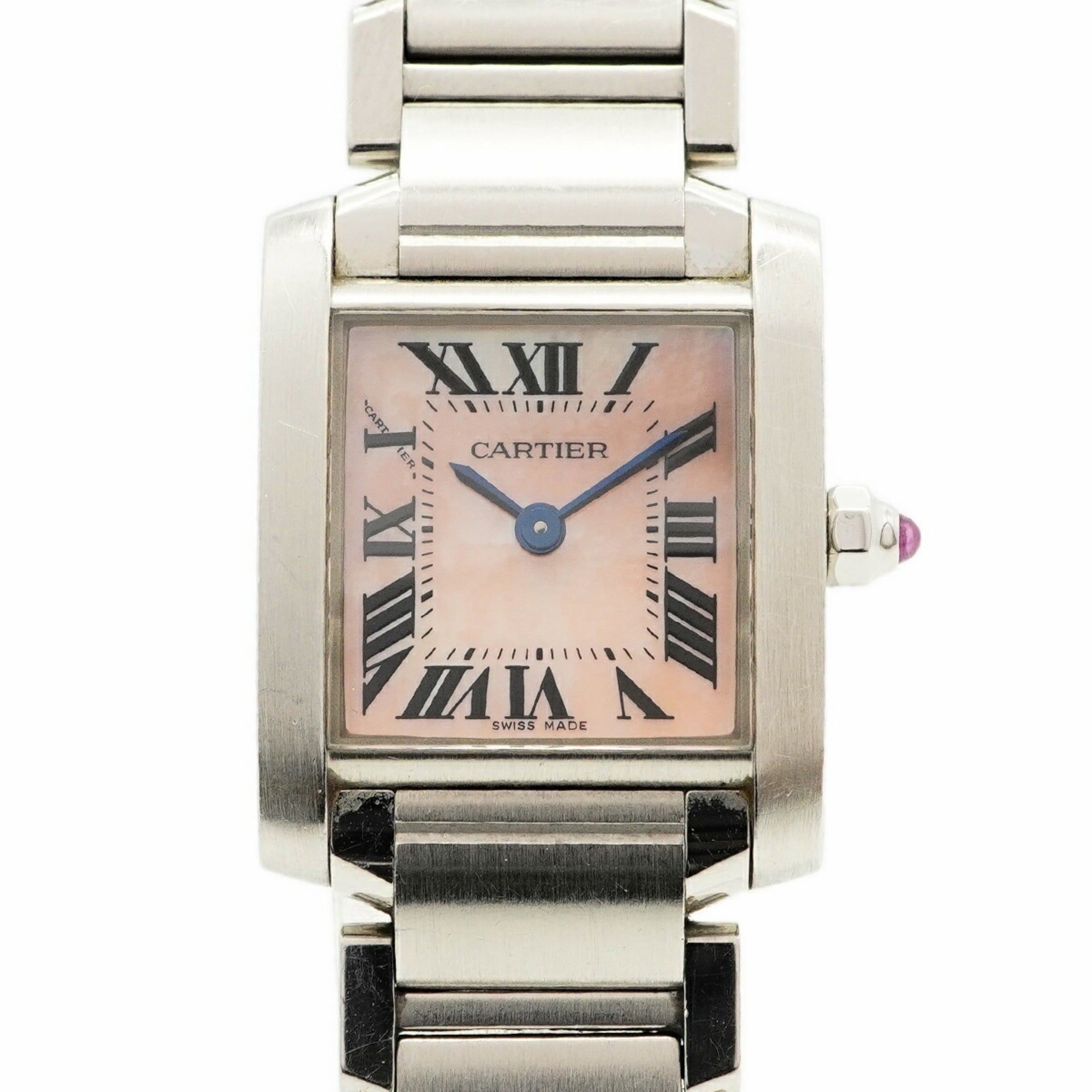 Cartier Tank Française SM W51028Q3 Pink Dial Women's Watch