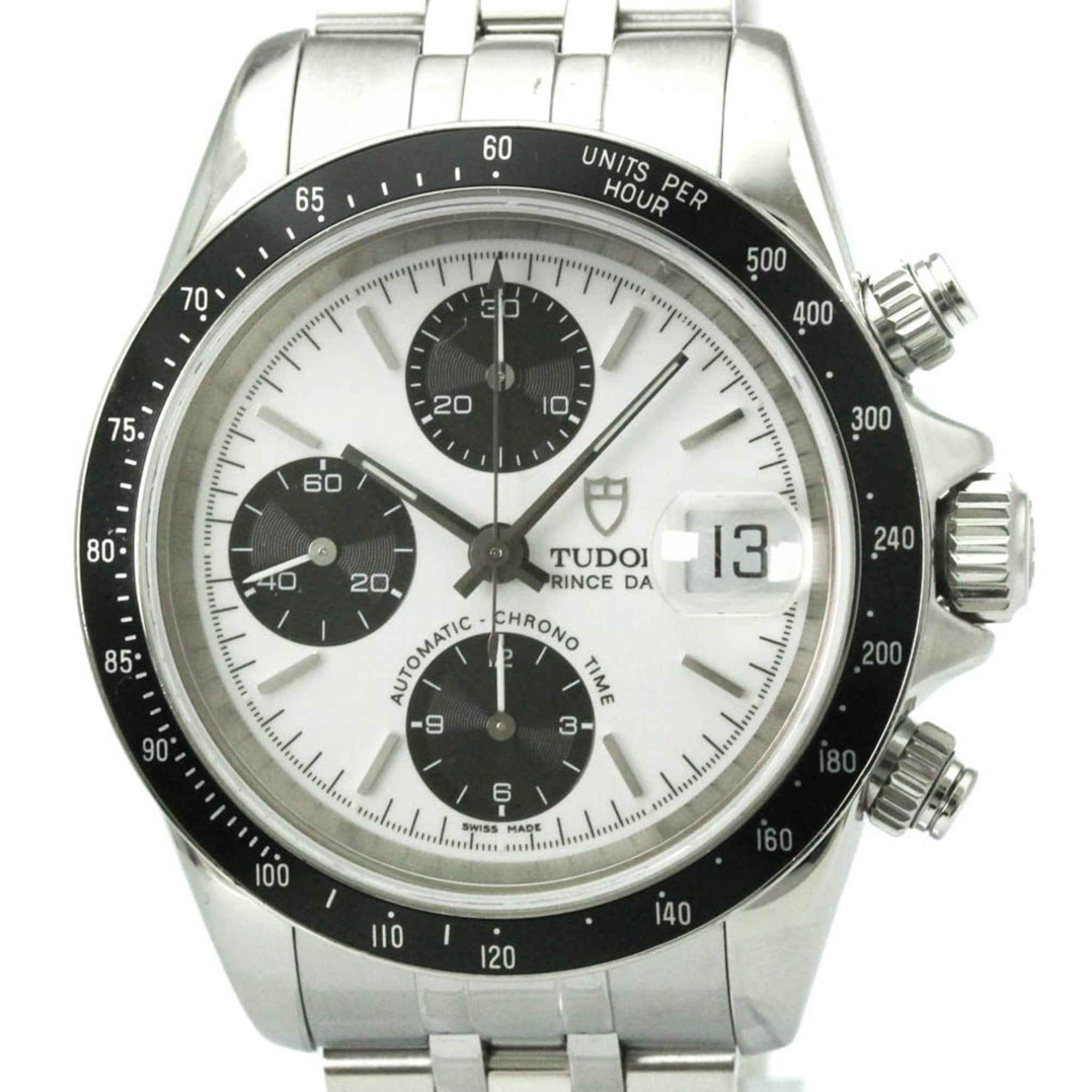 TUDOR Prince Date Chronograph Automatic Mens Watch 79260P Polished