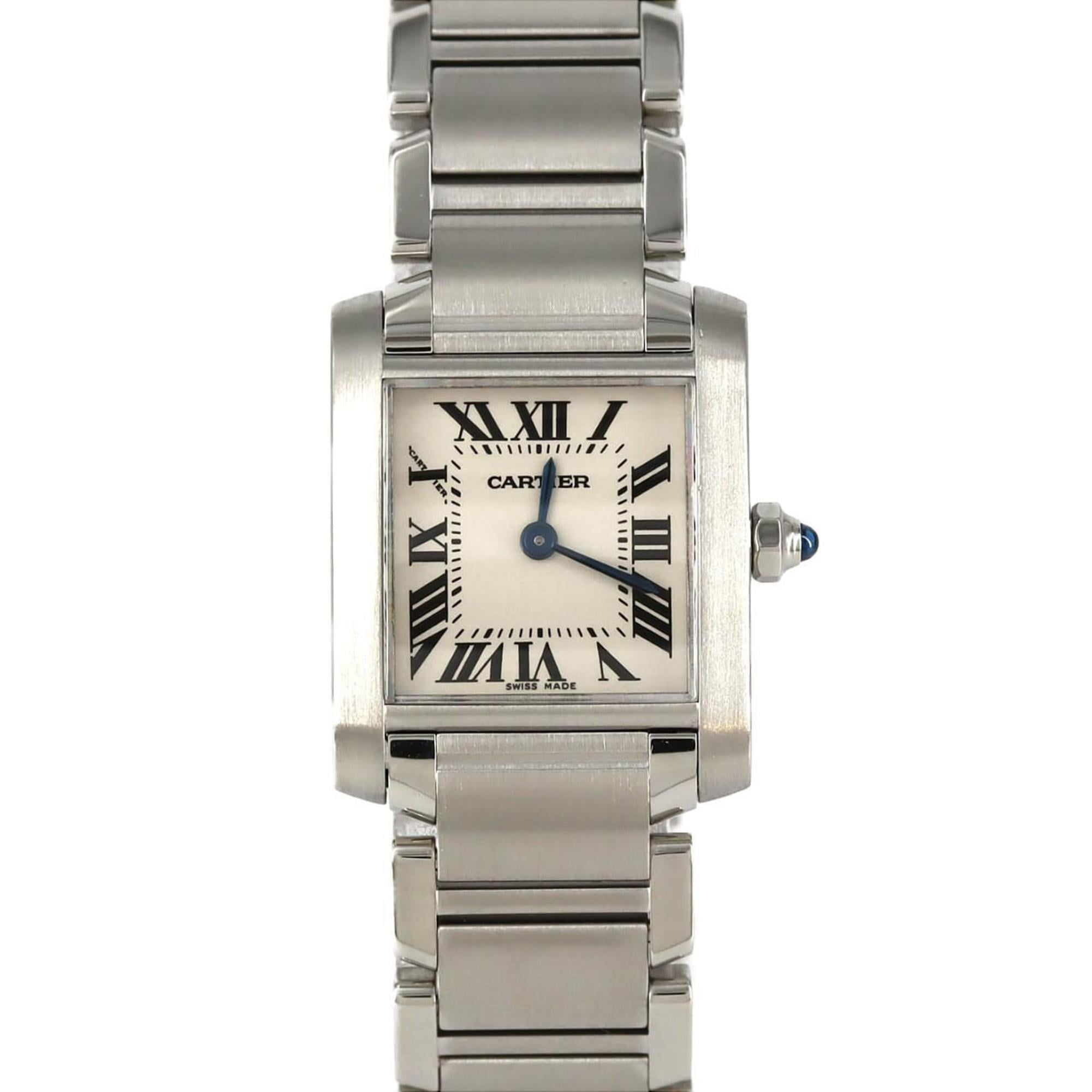 Cartier Tank Française SM W51008Q3 Stainless Steel Quartz