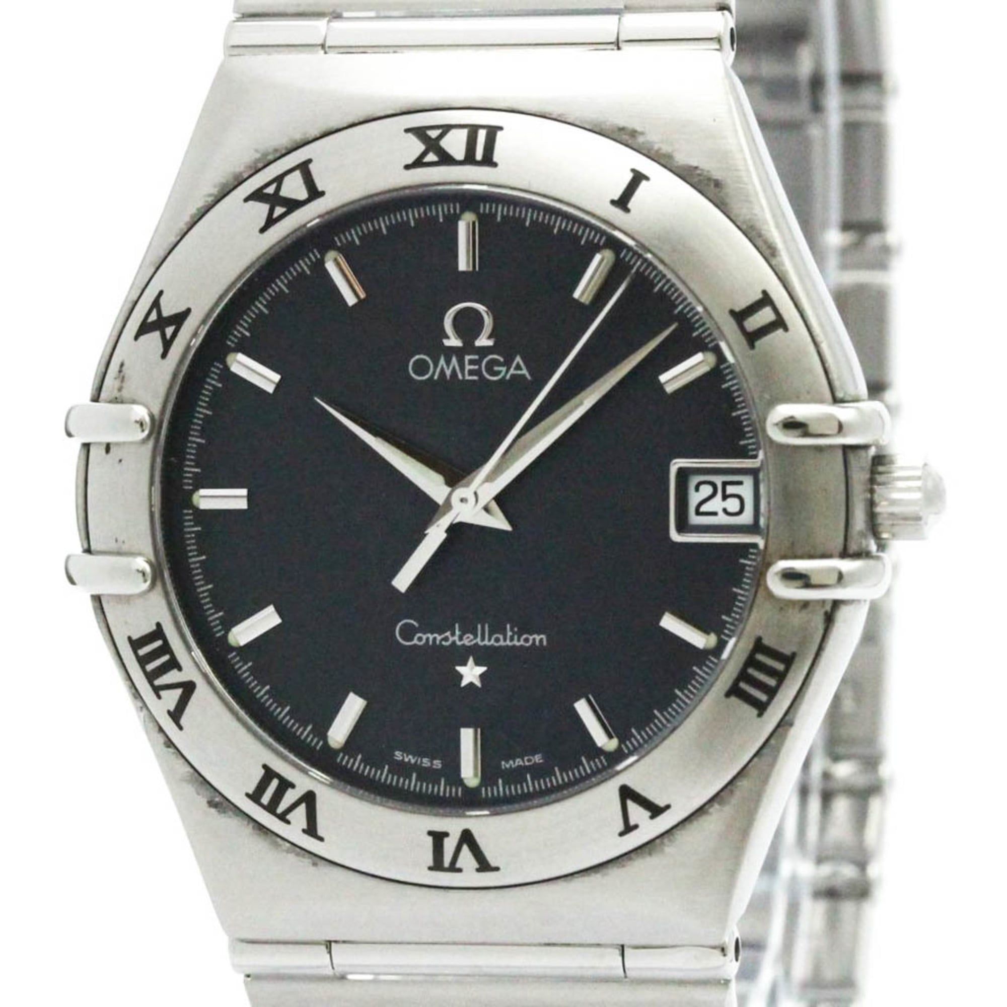 Polished OMEGA Constellation Stainless Steel Quartz Mens Watch 1512.40