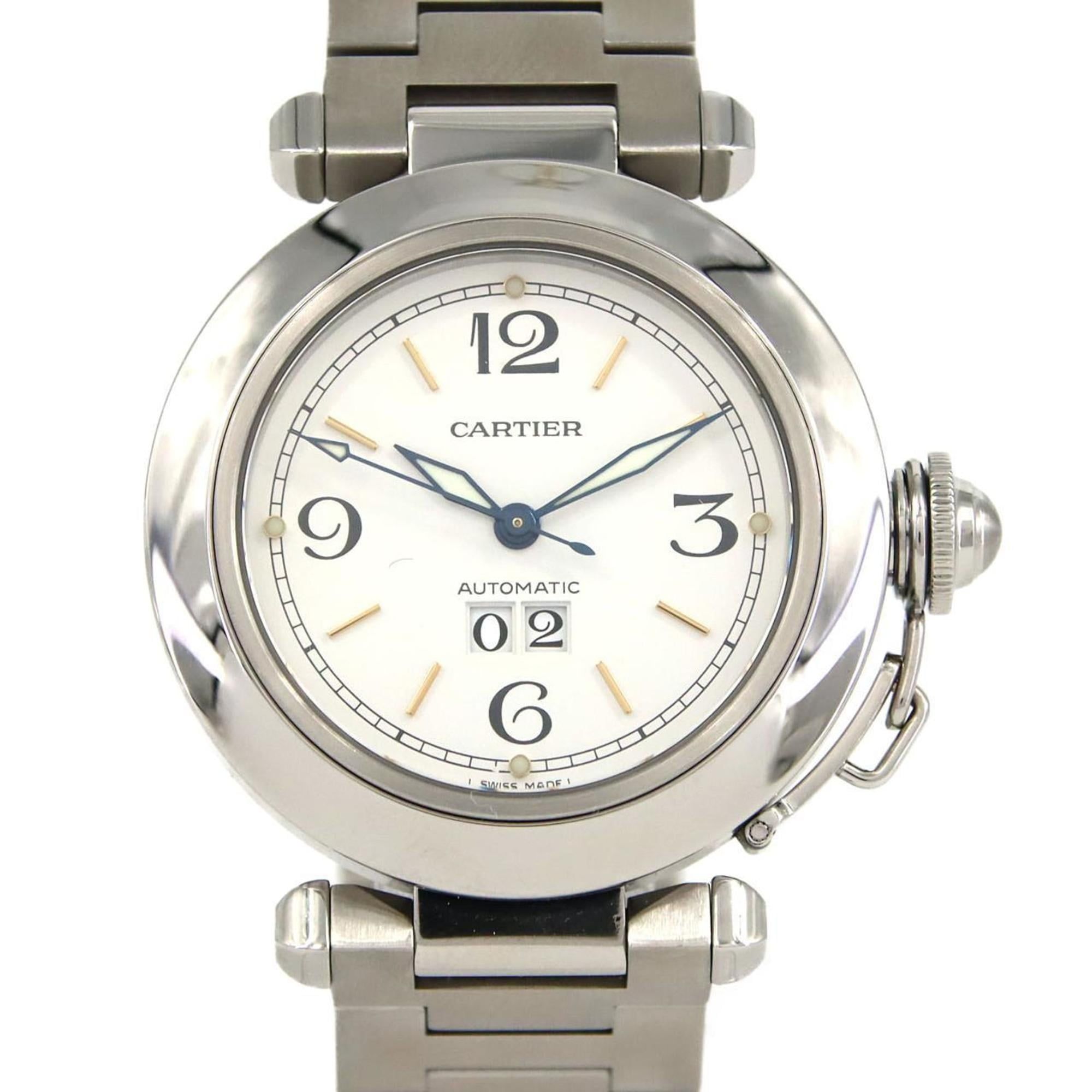 Cartier Pasha C Grande Date W31044M7 Stainless Steel Automatic Watch