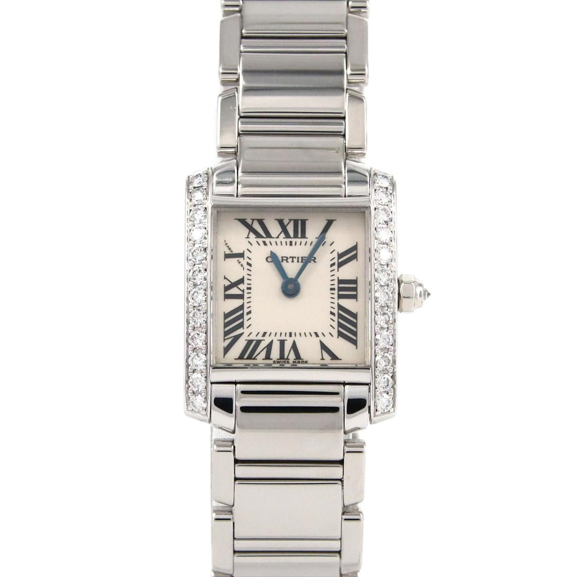 Cartier Tank Francaise SM WG D WE1002S3 Wristwatch Quartz