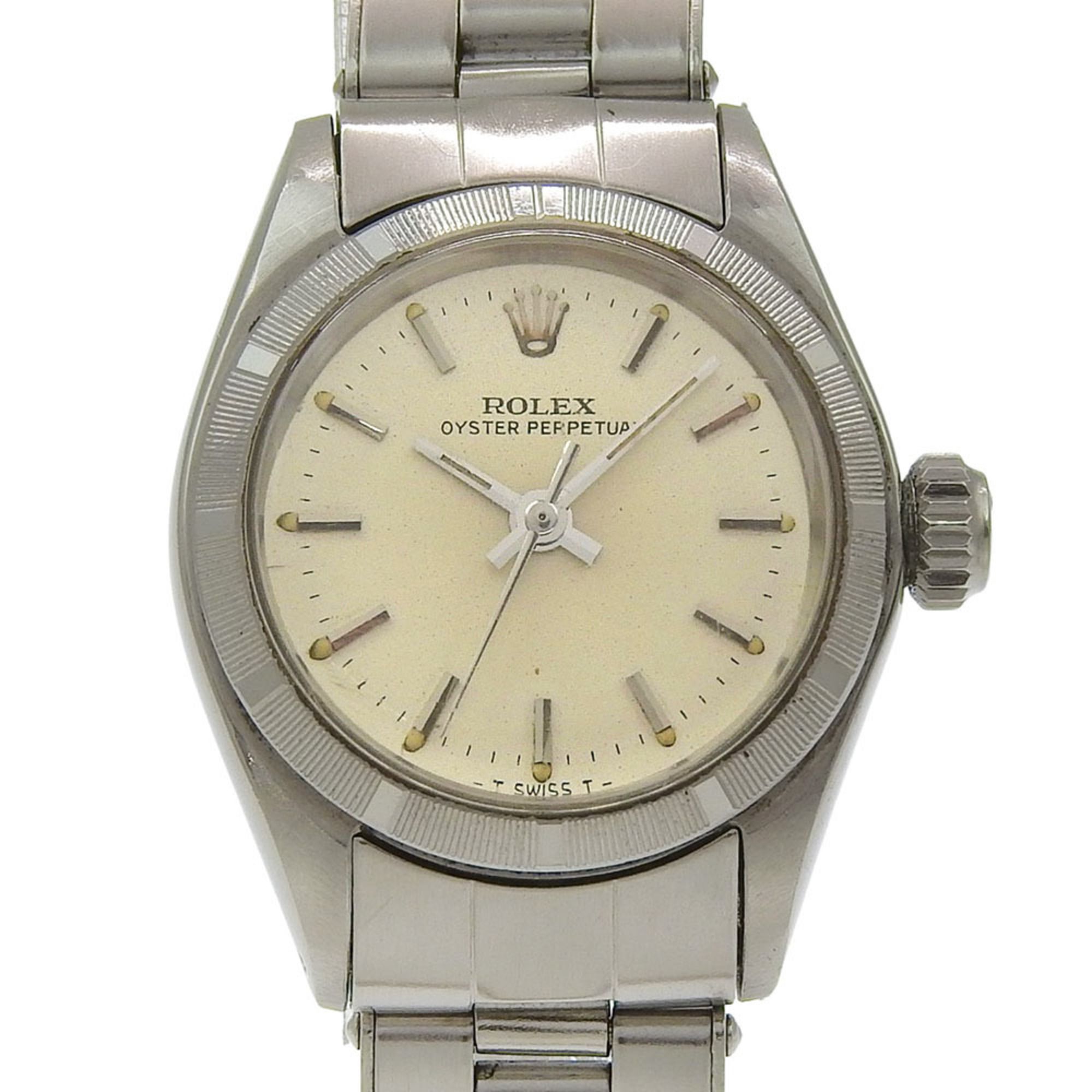 Rolex Oyster Perpetual Watch, caliber 1161 6618, stainless steel, 1965, automatic, analog display, s