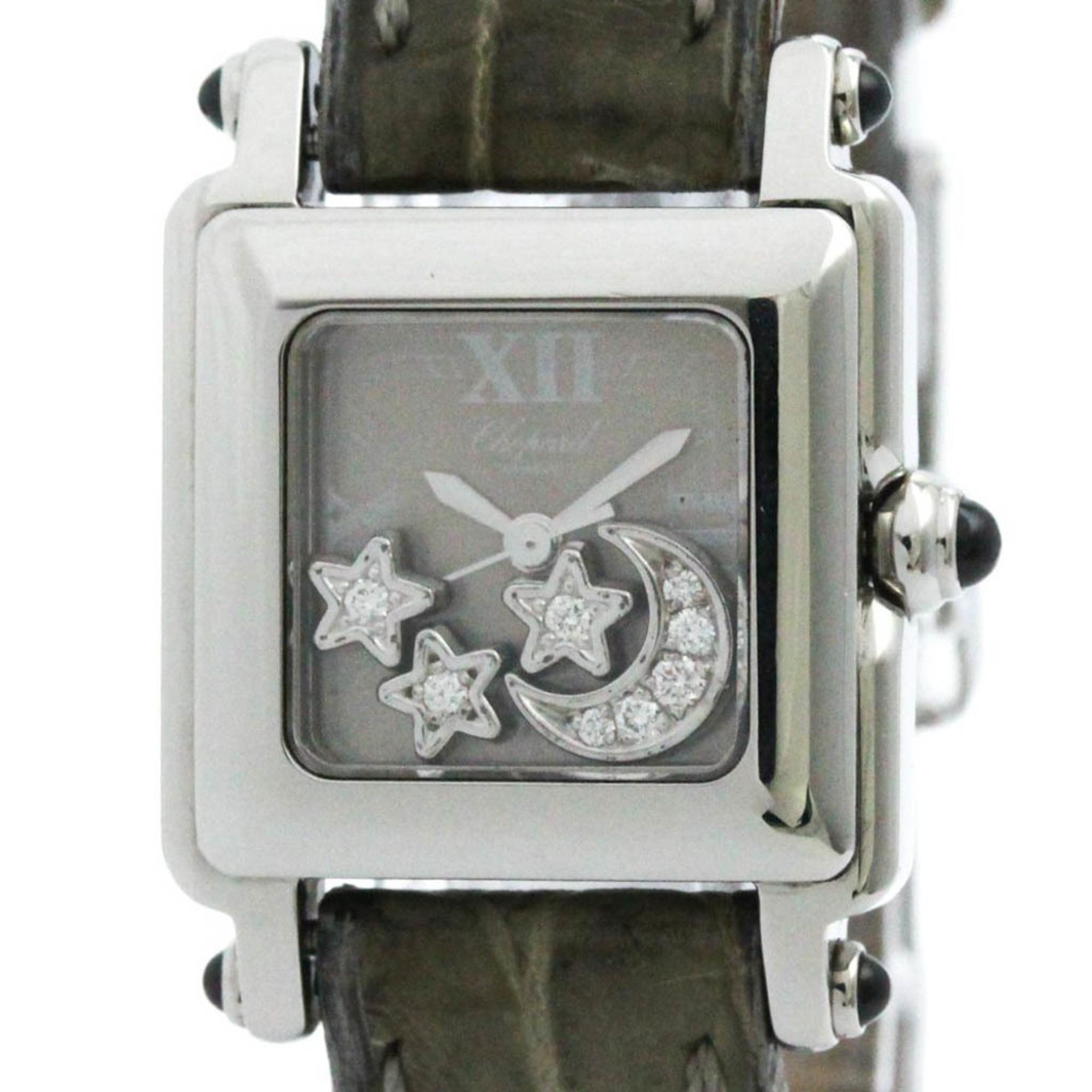 Polished CHOPARD Happy Sport Diamond Quartz Ladies Watch 27/8892-23