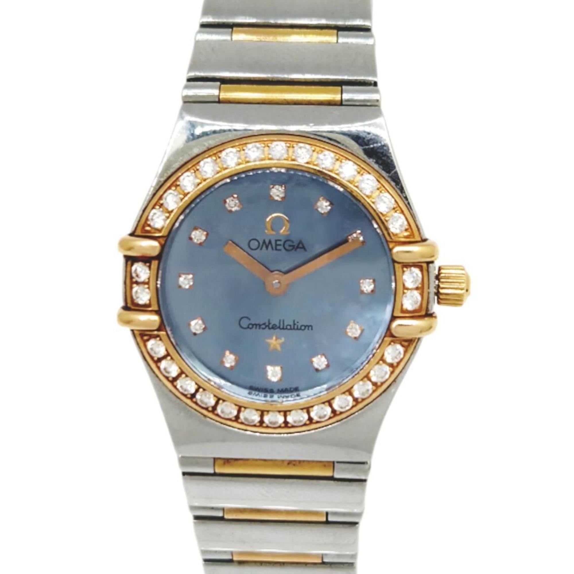 OMEGA Constellation My Choice USA Limited Edition (1,499 pieces) K18PG Stainless Steel Diamond Blue