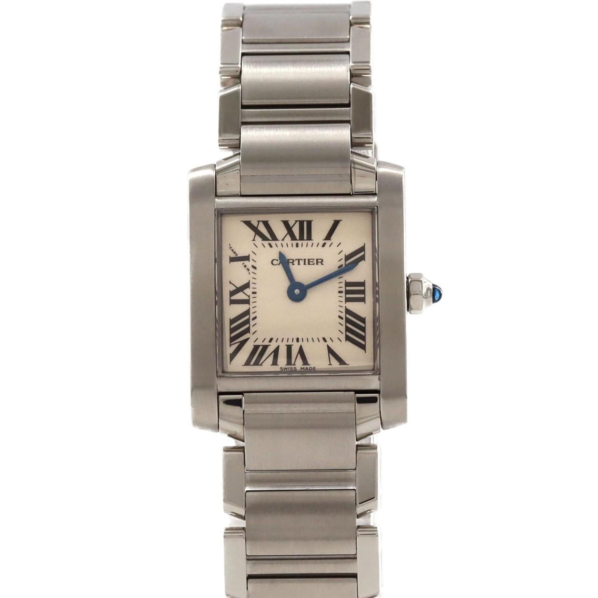 Cartier Tank Francaise SM W51008Q3 SS Wristwatch Quartz