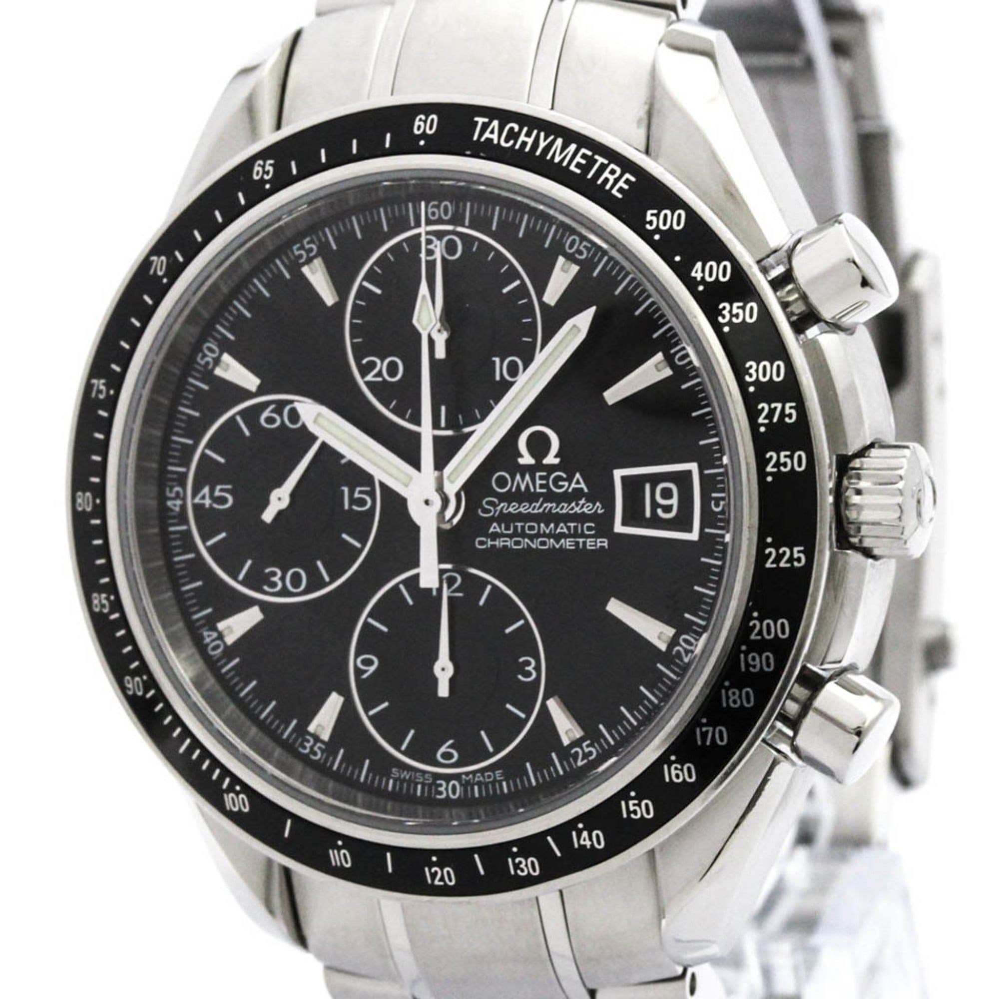 OMEGA Speedmaster Date Steel Automatic Mens Watch 3210.50 Polished