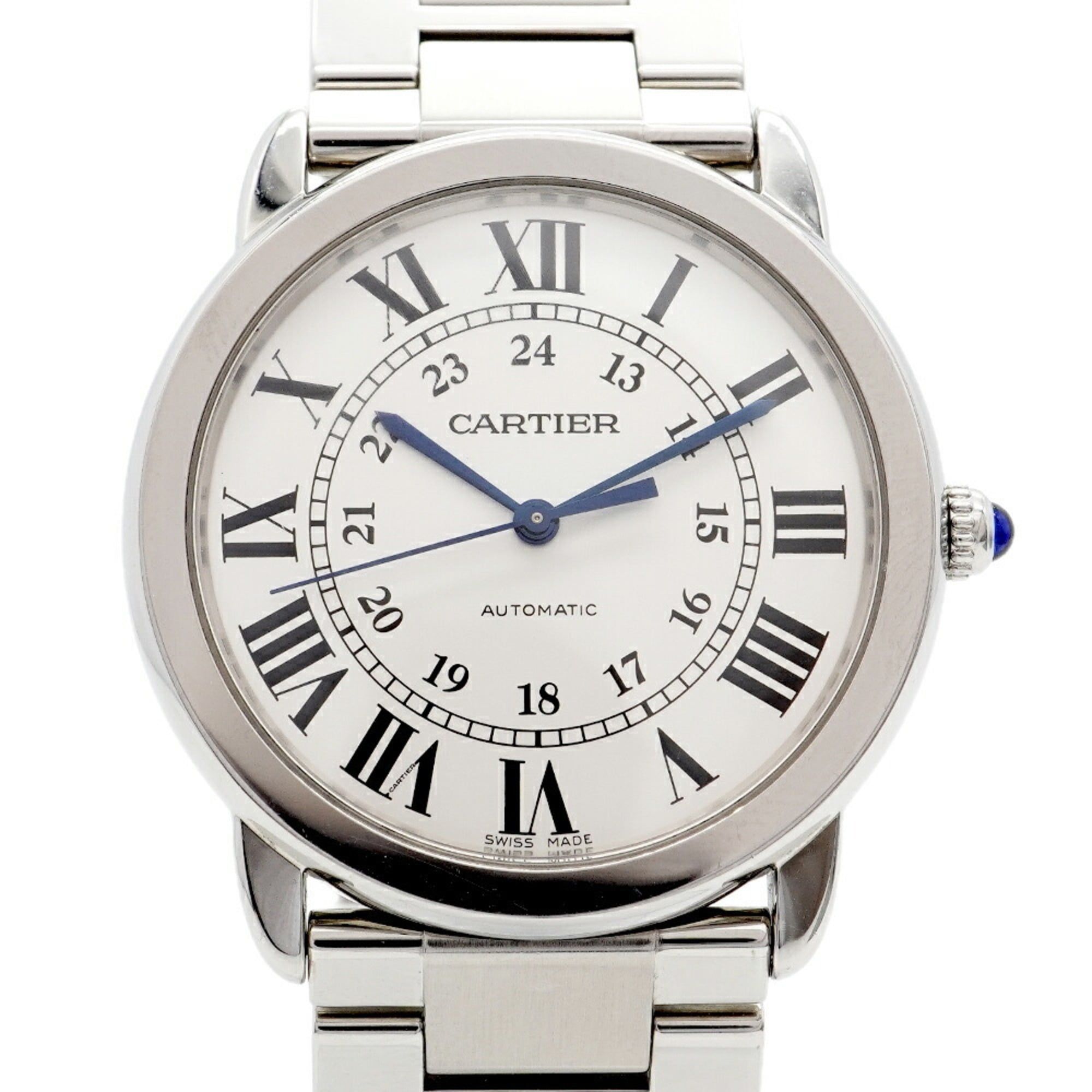 Cartier Rondo Solo WSRN0021 Silver Dial Men's Watch