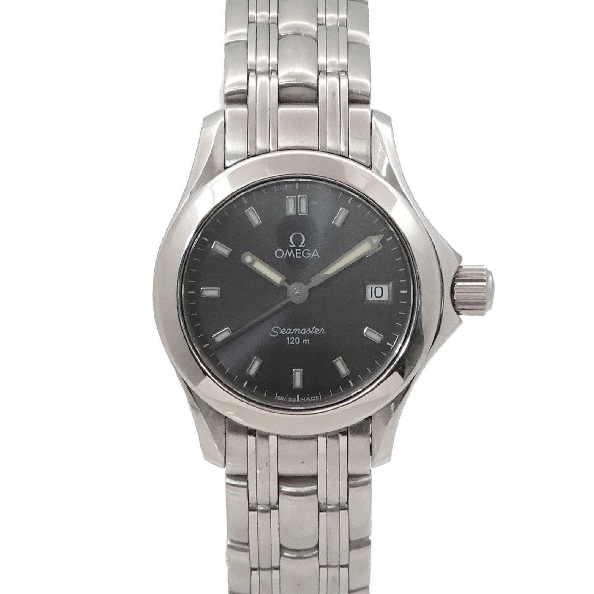 OMEGA Seamaster 120 2581 43 Women's Watch with Date, Gray Quartz Movement