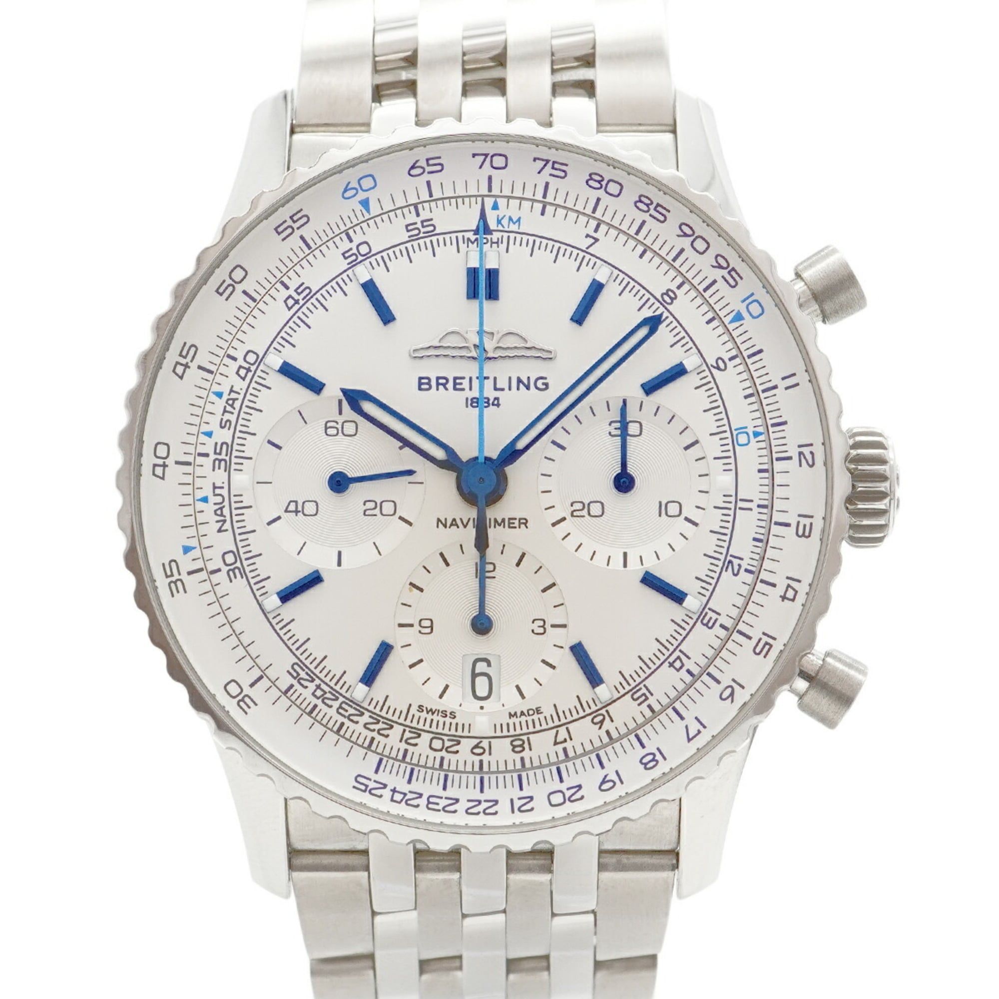 Breitling Navitimer AB0139 Silver Dial Men's Watch