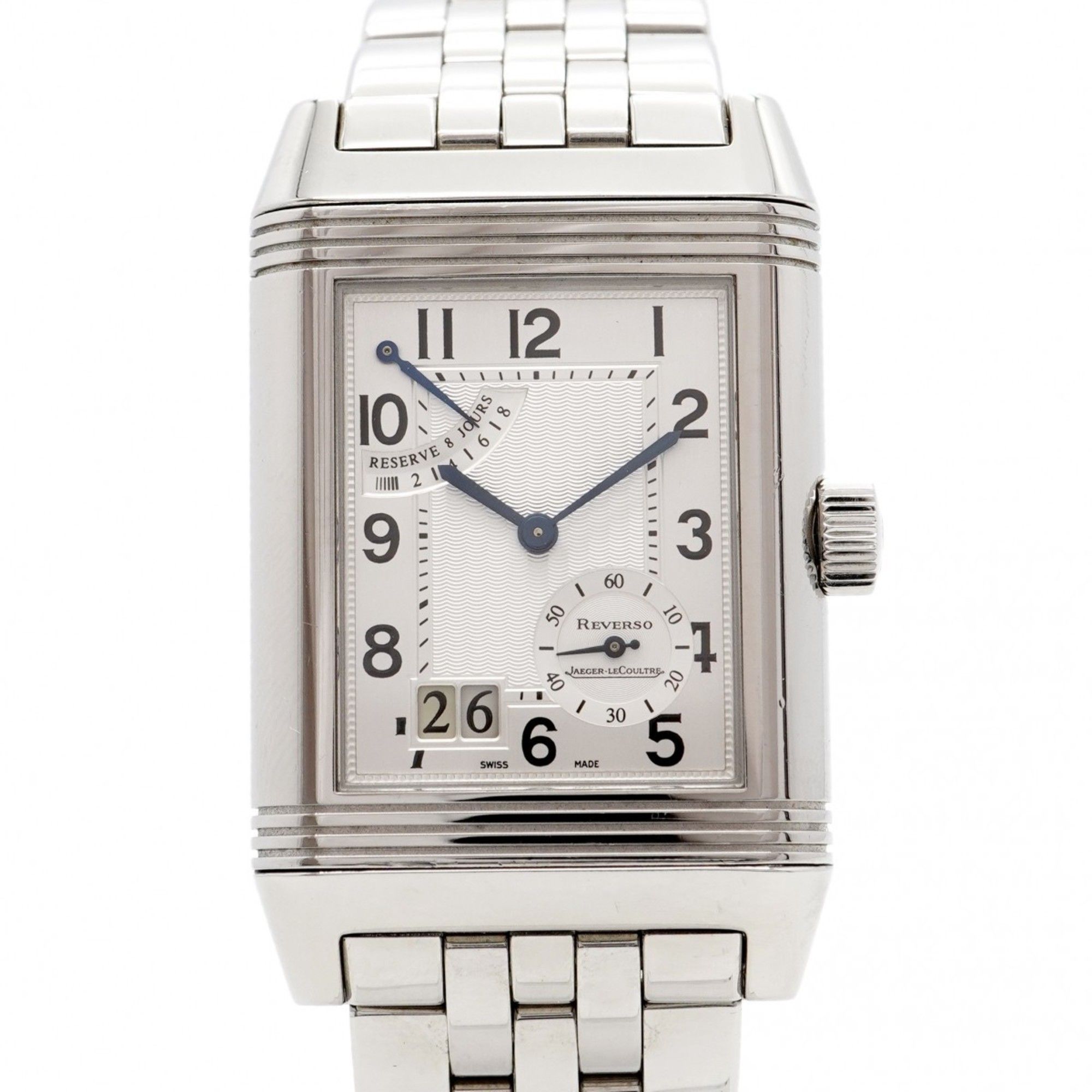 Jaeger-LeCoultre Reverso Grand Date 240.8.15 Silver Dial Men's Watch