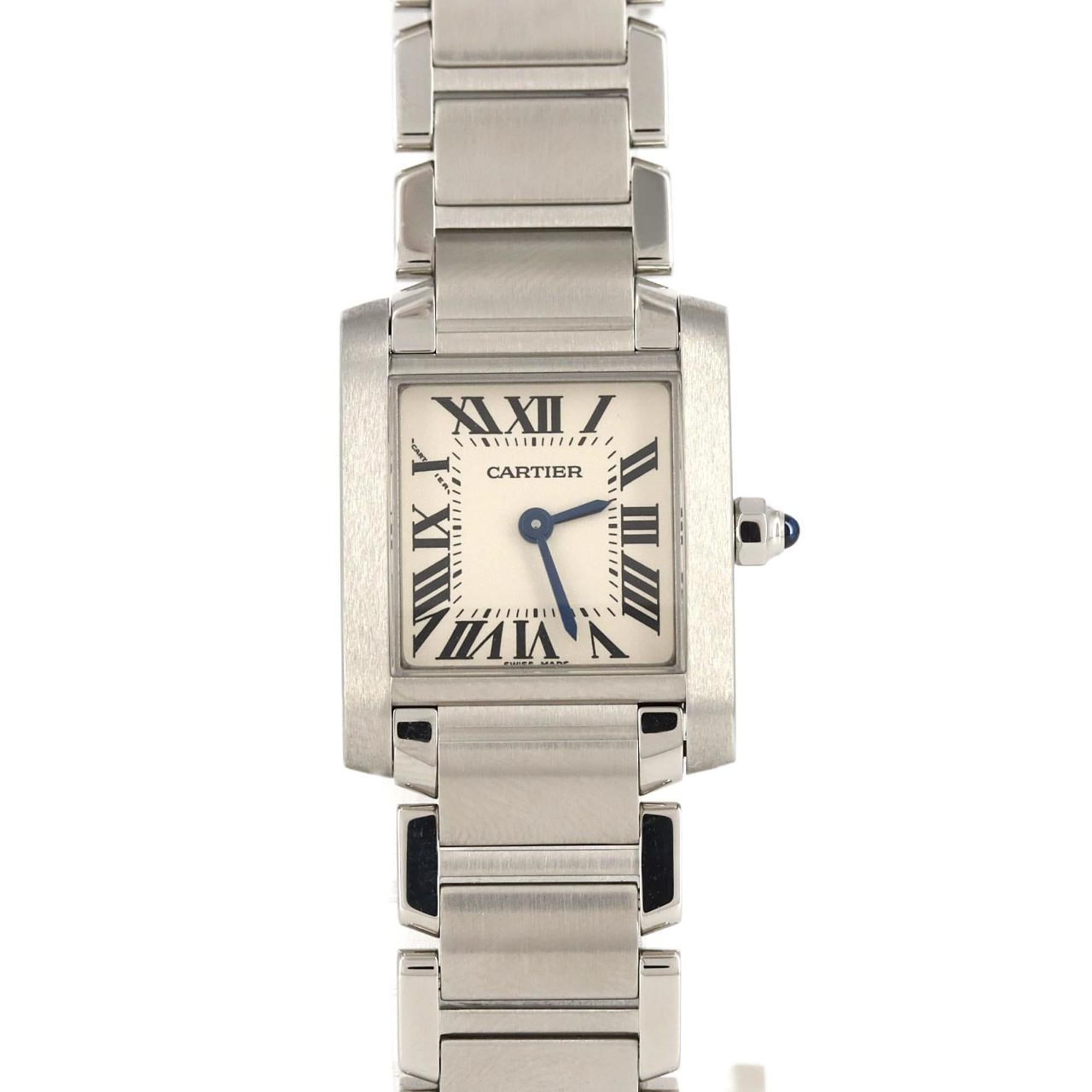 Cartier Tank Francaise SM W51008Q3 SS Wristwatch Quartz