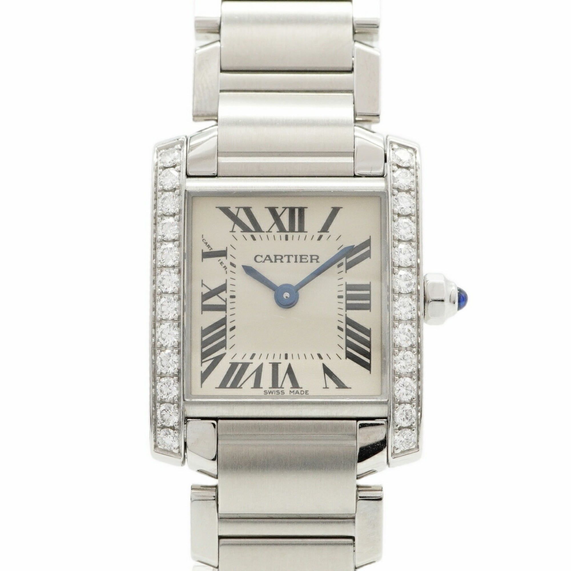 Cartier Tank Française SM W4TA0008 Ivory Dial Women's Watch