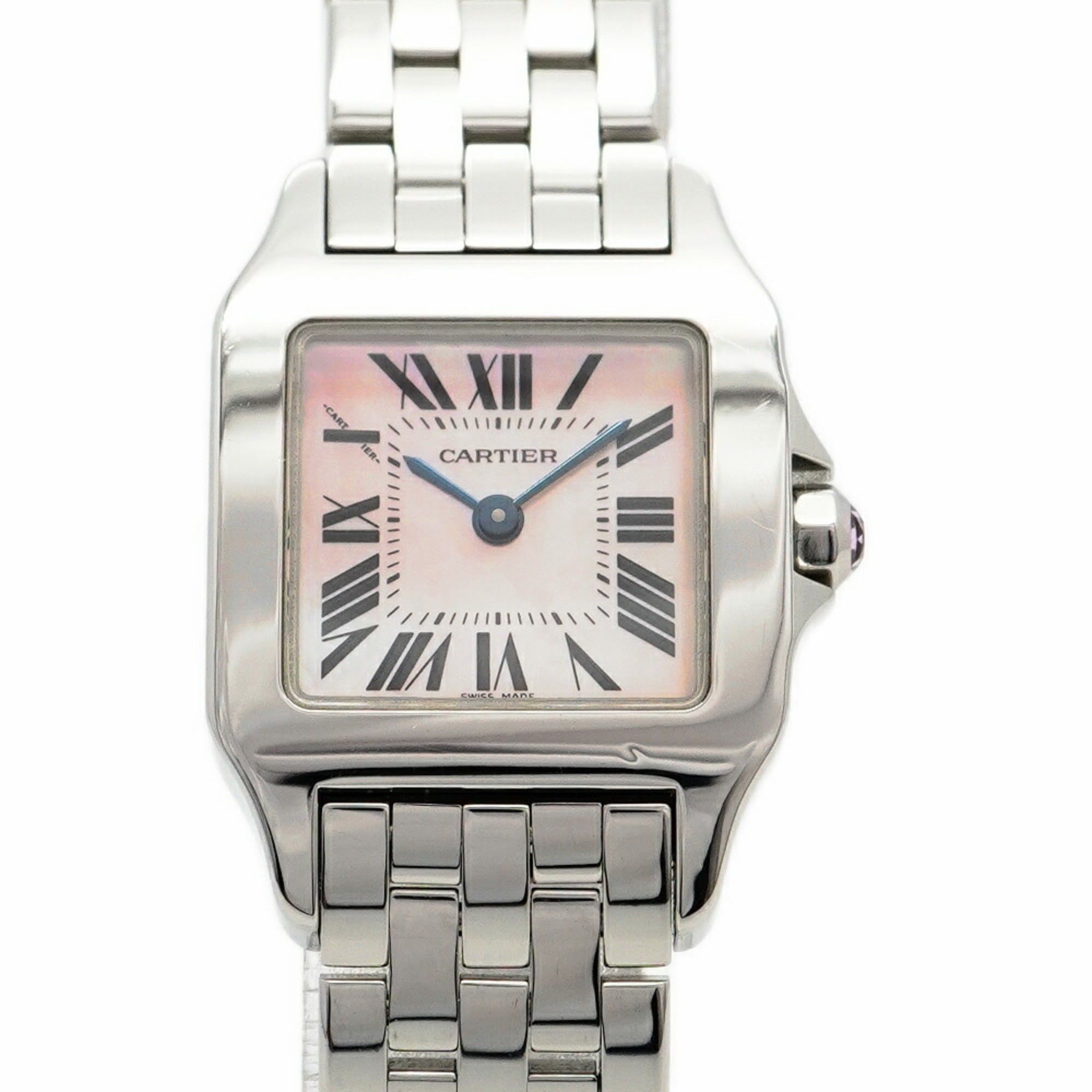 Cartier Santos Demoiselle SM W25075Z5 Pink Dial Women's Watch