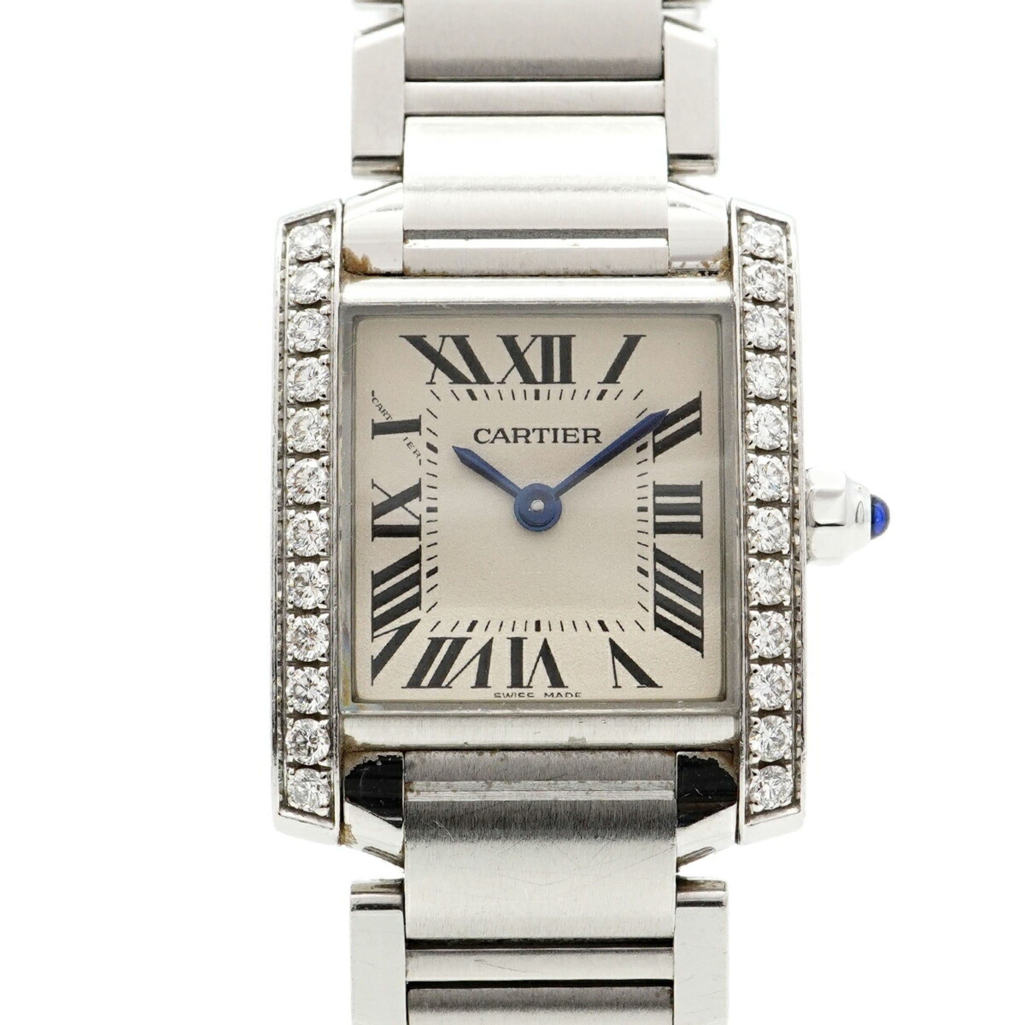 Cartier Tank Française SM W4TA0008 Ivory Dial Women's Watch