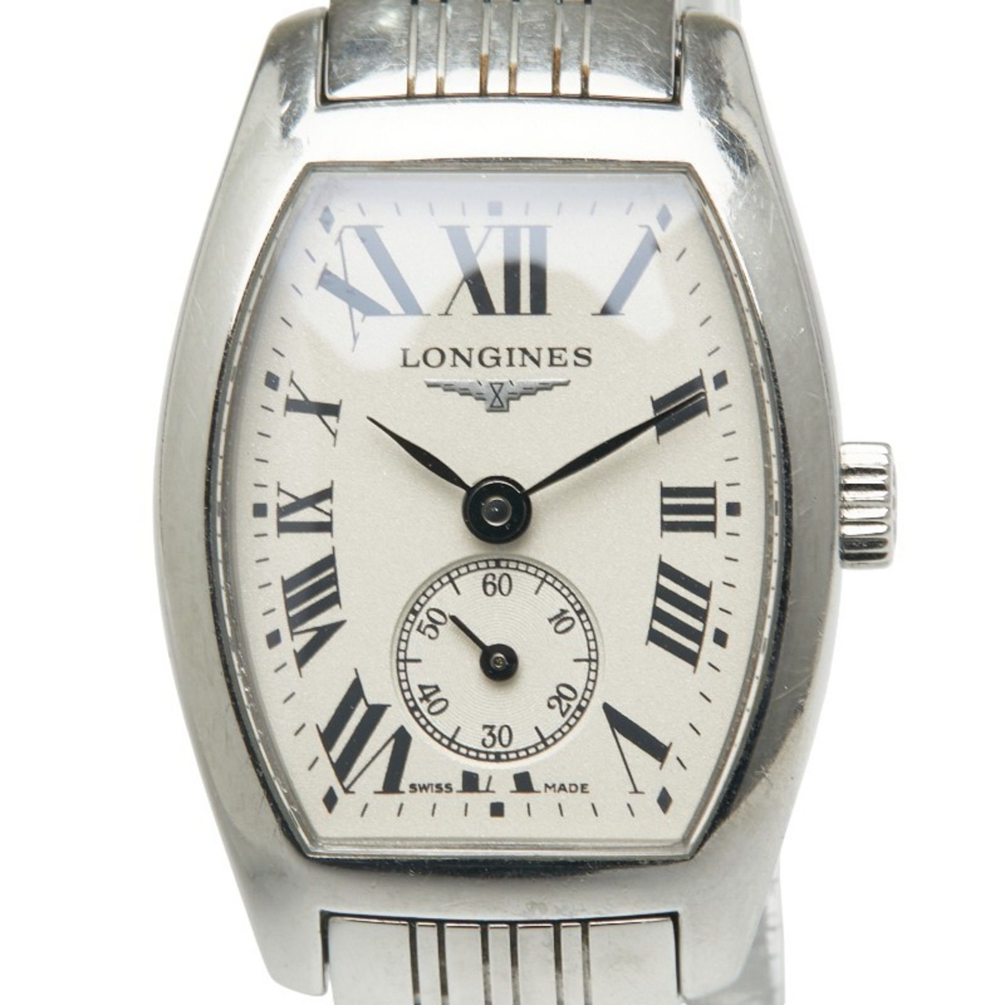 Longines Evidenza Small Seconds Watch L2.175.4 Quartz Movement with Silver Dial and Stainless Steel