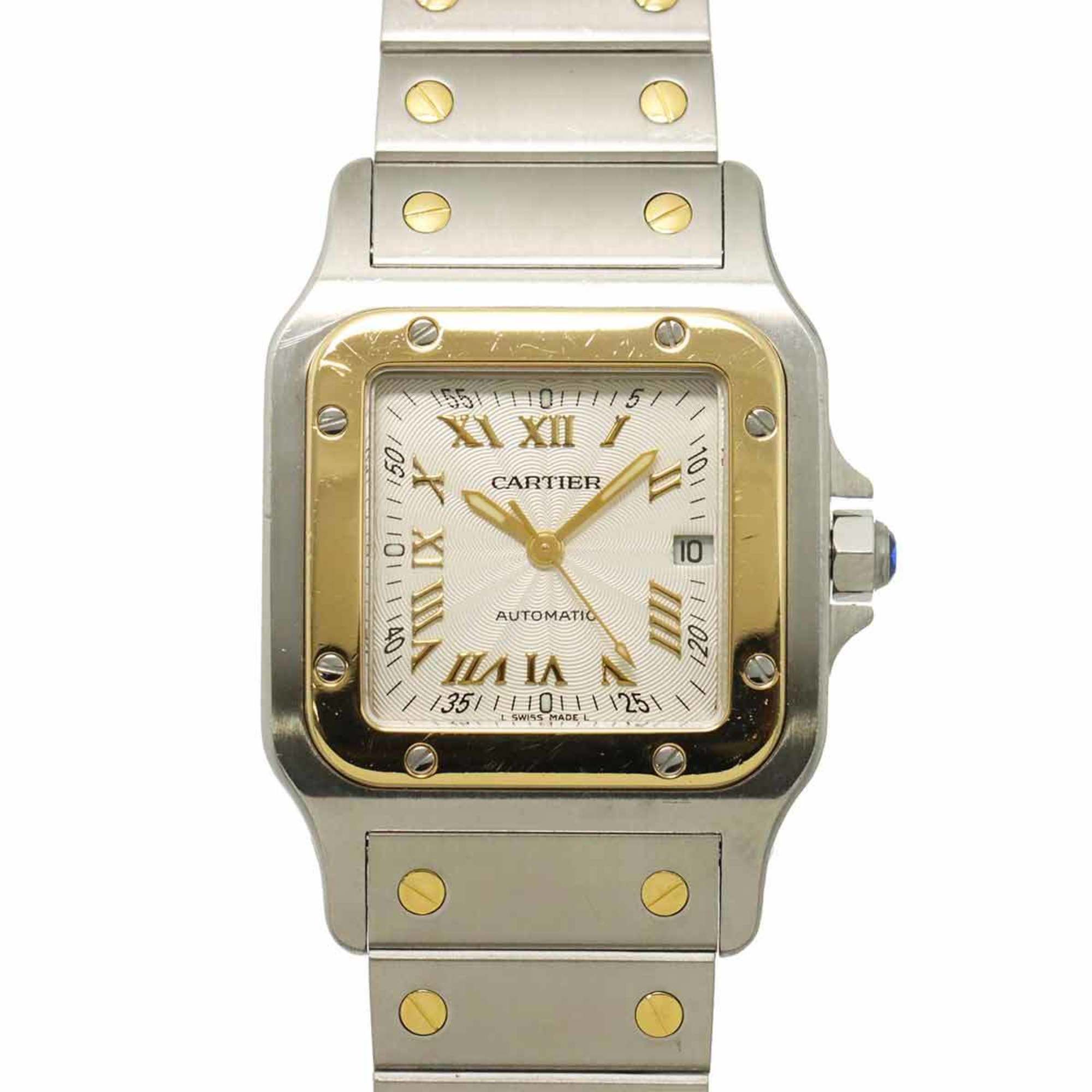 Cartier Santos Galbee LM Two-tone W20041C4 Men's Watch in 18K Yellow Gold with Automatic Movement