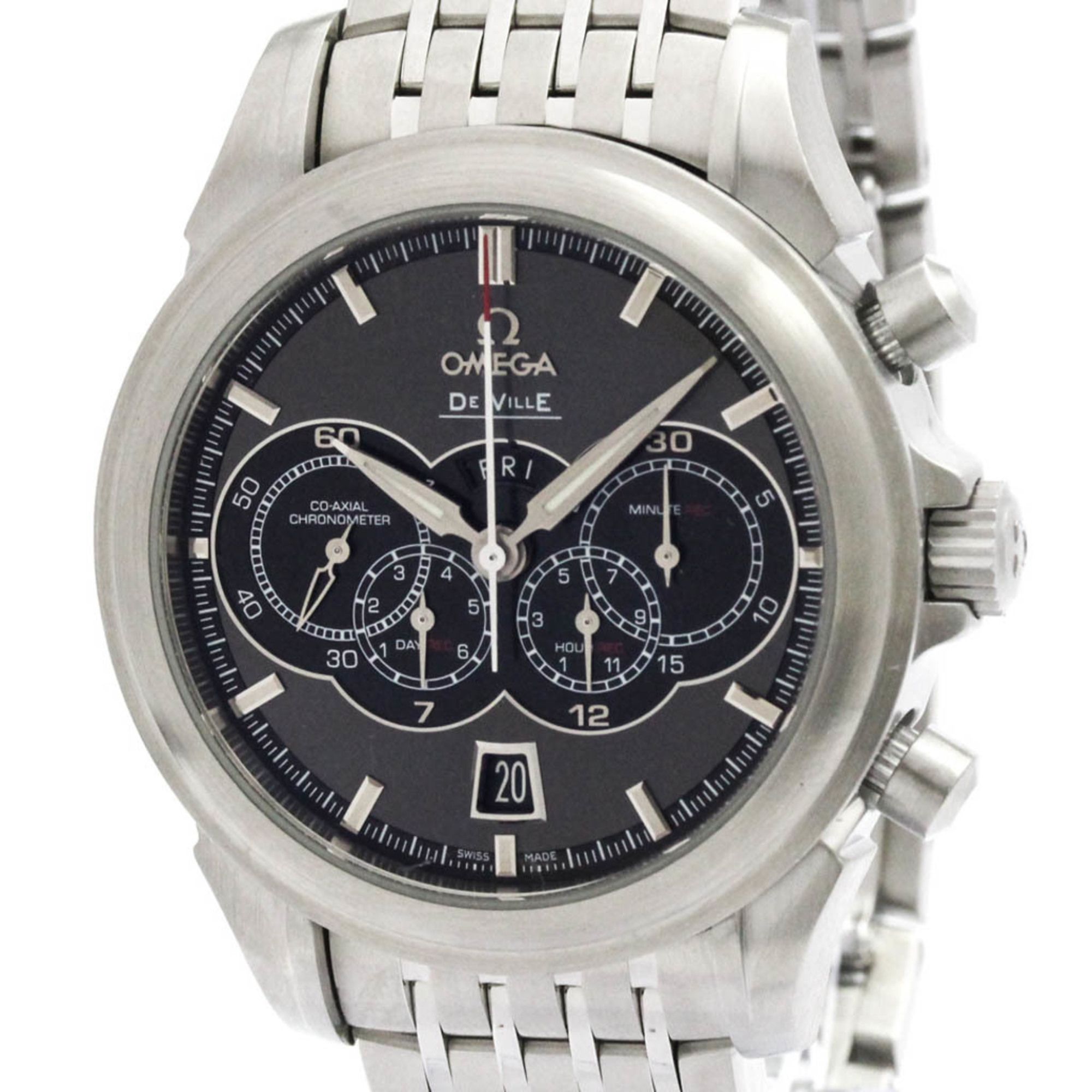 OMEGA De Ville Chronograph Steel Watch 422.10.41.52.06.001 Polished