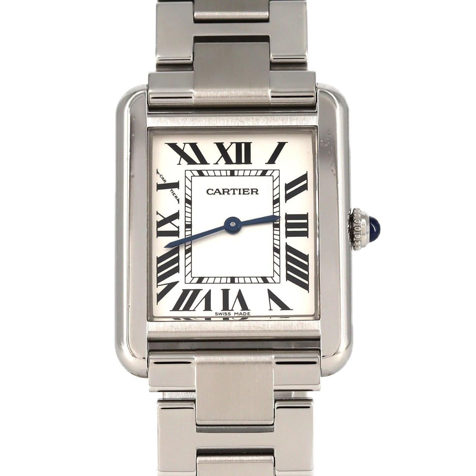 Cartier Tank Solo SM W5200013 Stainless Steel Quartz Watch