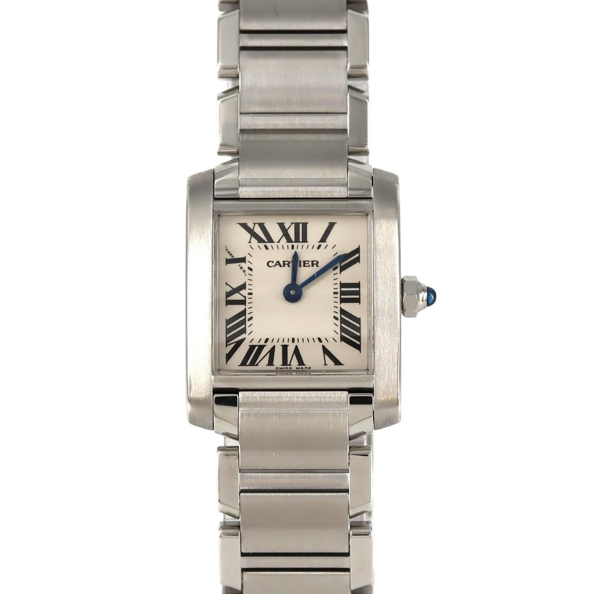 Cartier Tank Française SM W51008Q3 Stainless Steel Quartz