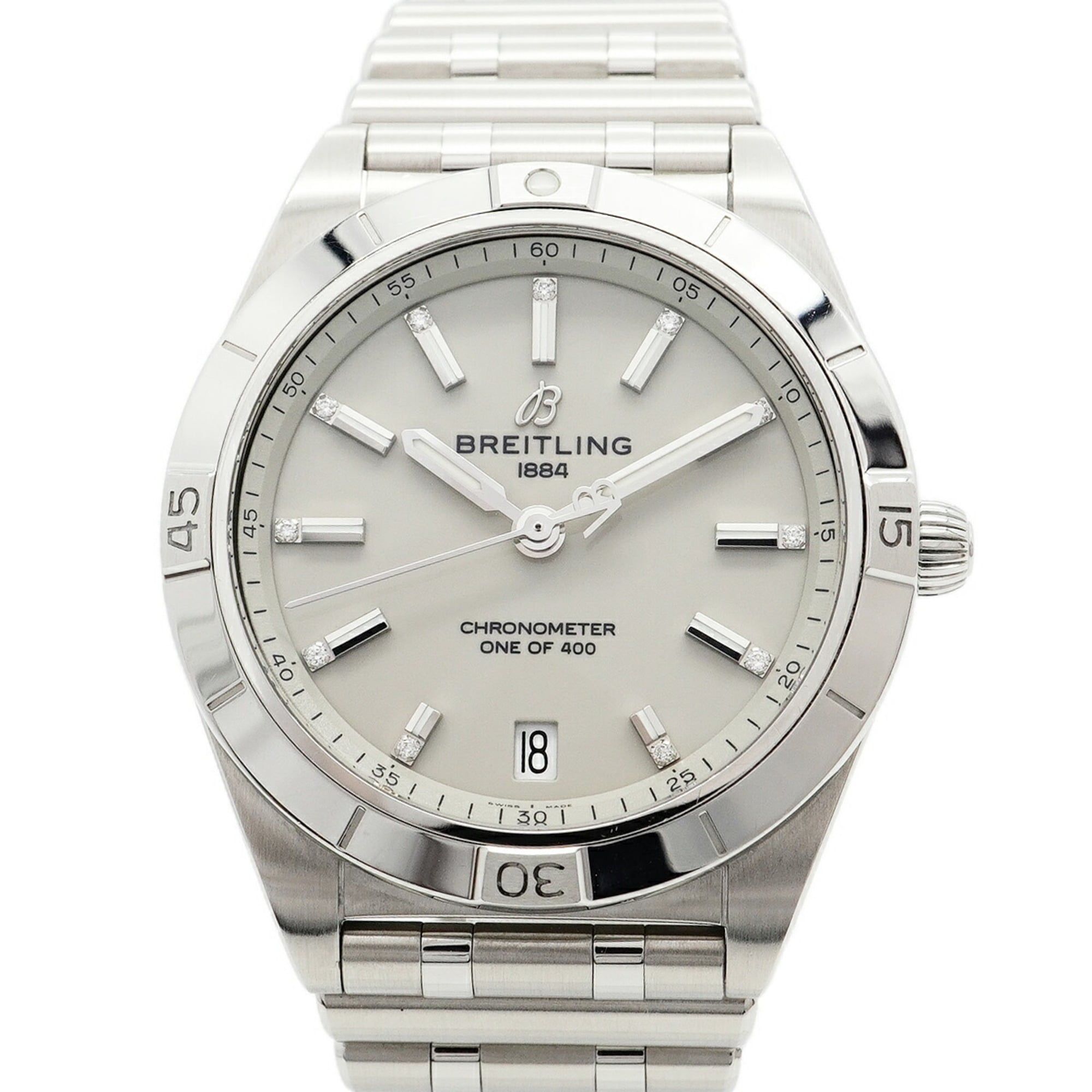 Breitling Chronomat A10380 Gray Dial Watch for Men and Women