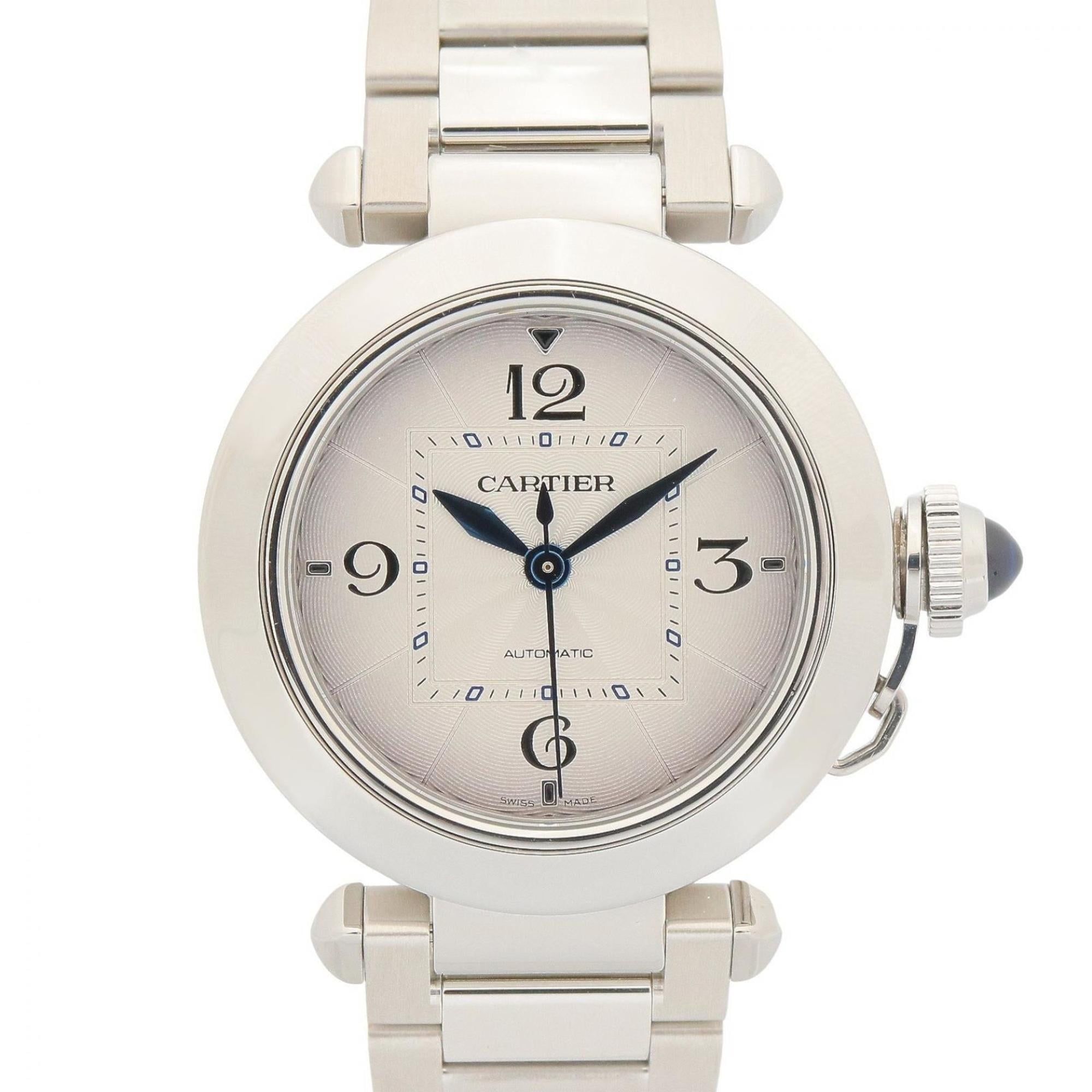 Cartier Pasha de watch, stainless steel, boys' size, silver tone, WSPA0013