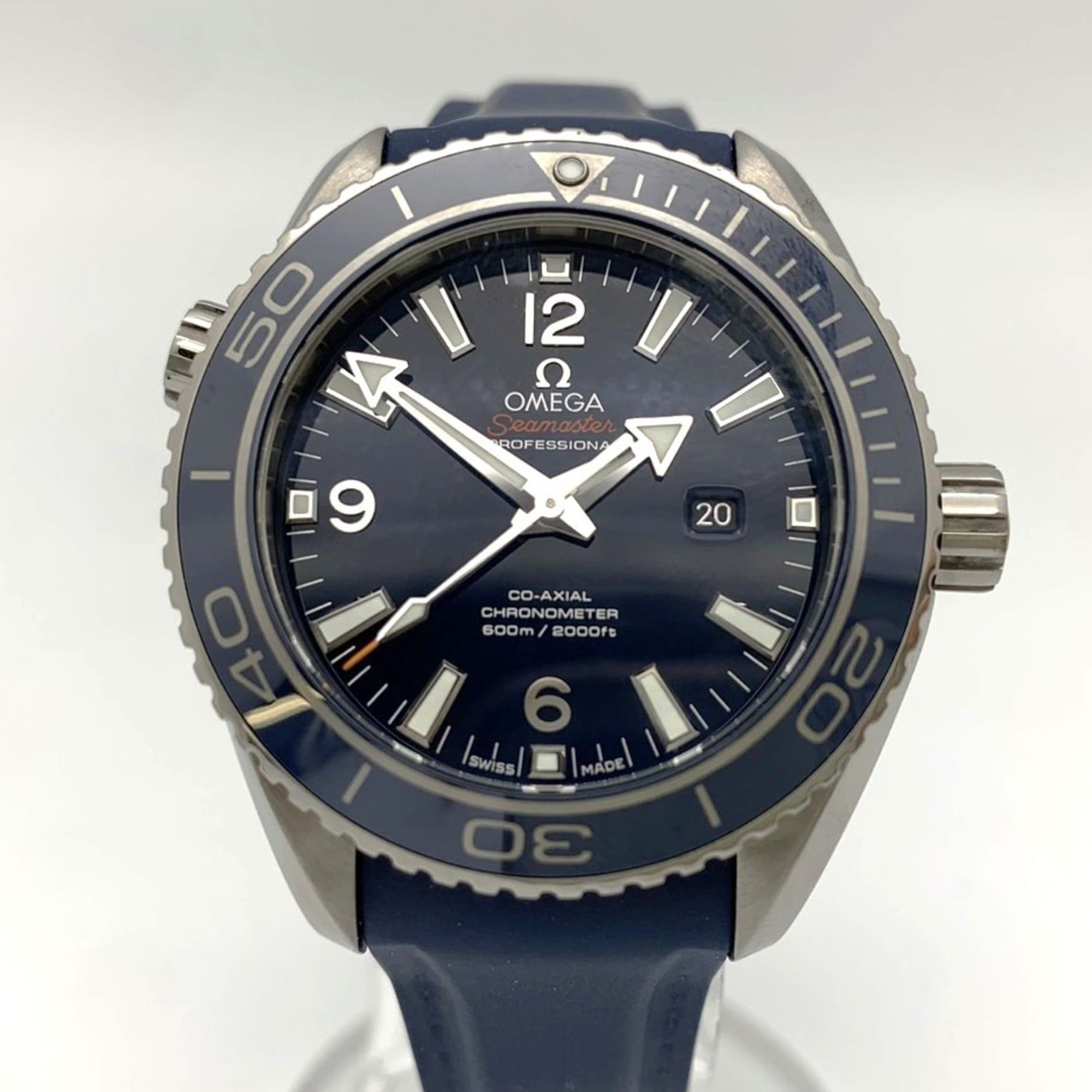 OMEGA Seamaster Planet Ocean Date 600M 232.92.38.20.03.001 Co-Axial Automatic Blue Men's Watch ITWZC