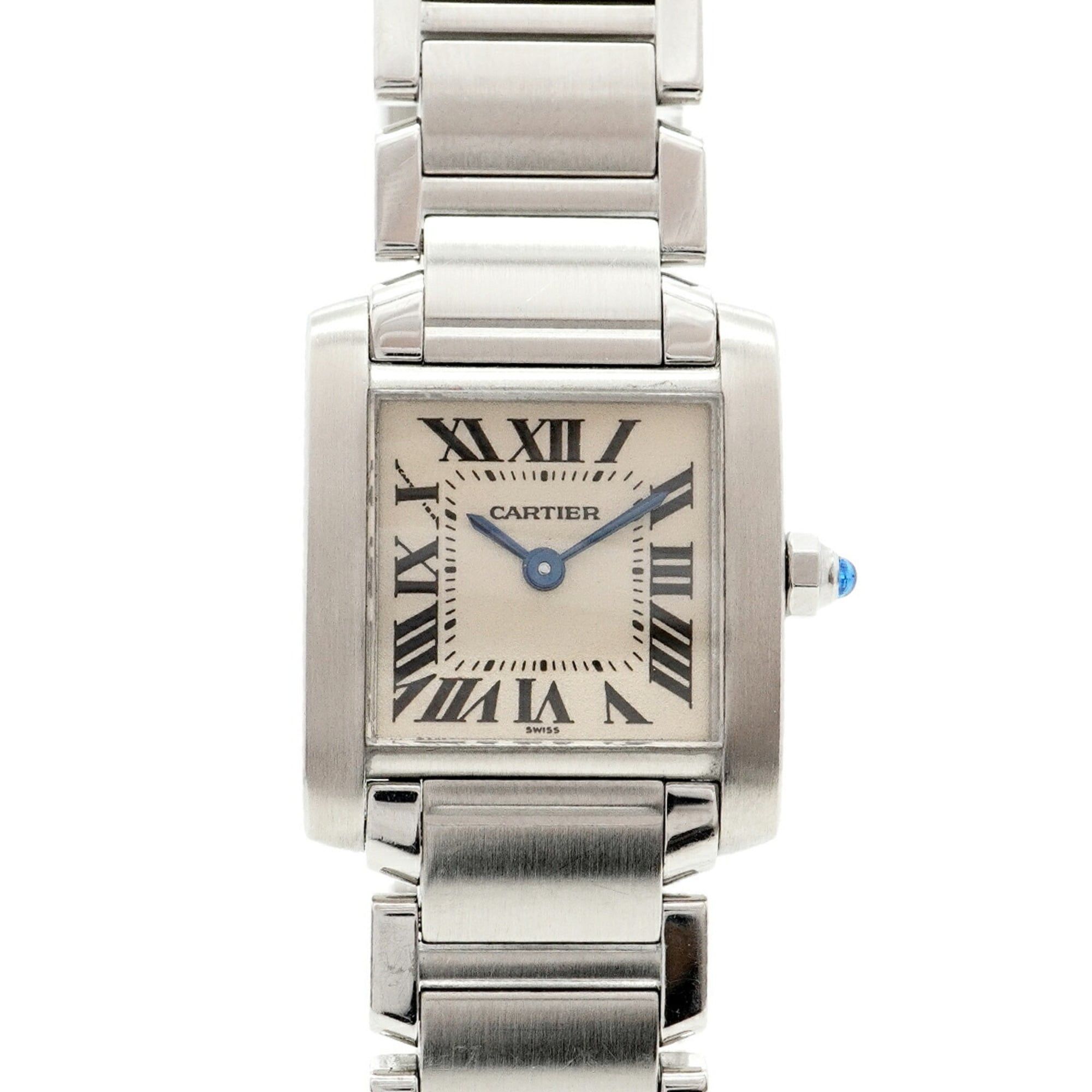 Cartier Tank Française SM W51008Q3 Ivory Dial Women's Watch