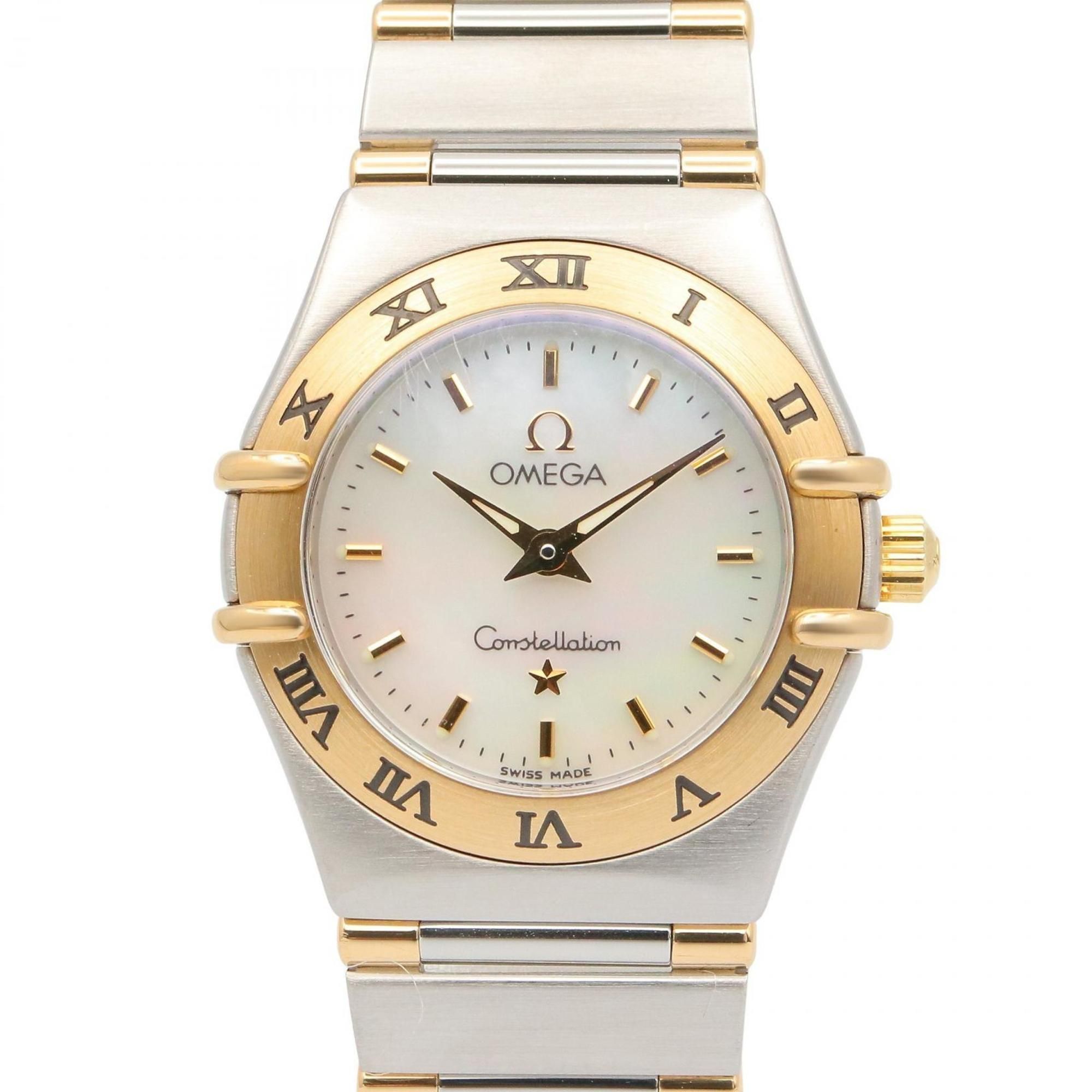 Omega Constellation Mini Watch, 18K (Yellow Gold) Stainless Steel, Ladies', Gold Tone, 1362.70