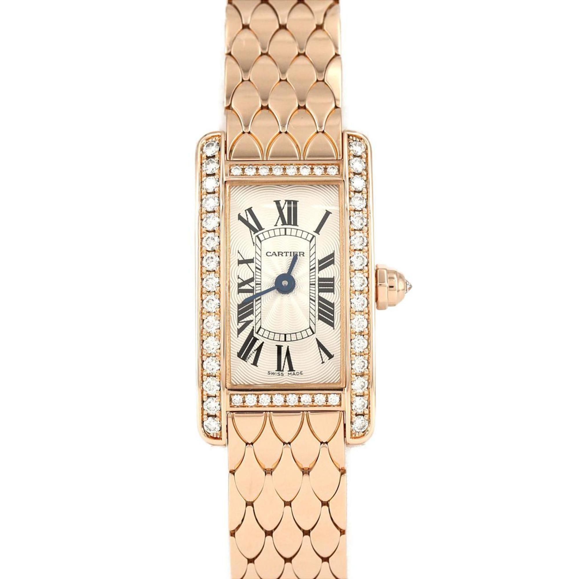 Cartier Mini Tank Américaine PG D WB710012 PG/RG Quartz Watch