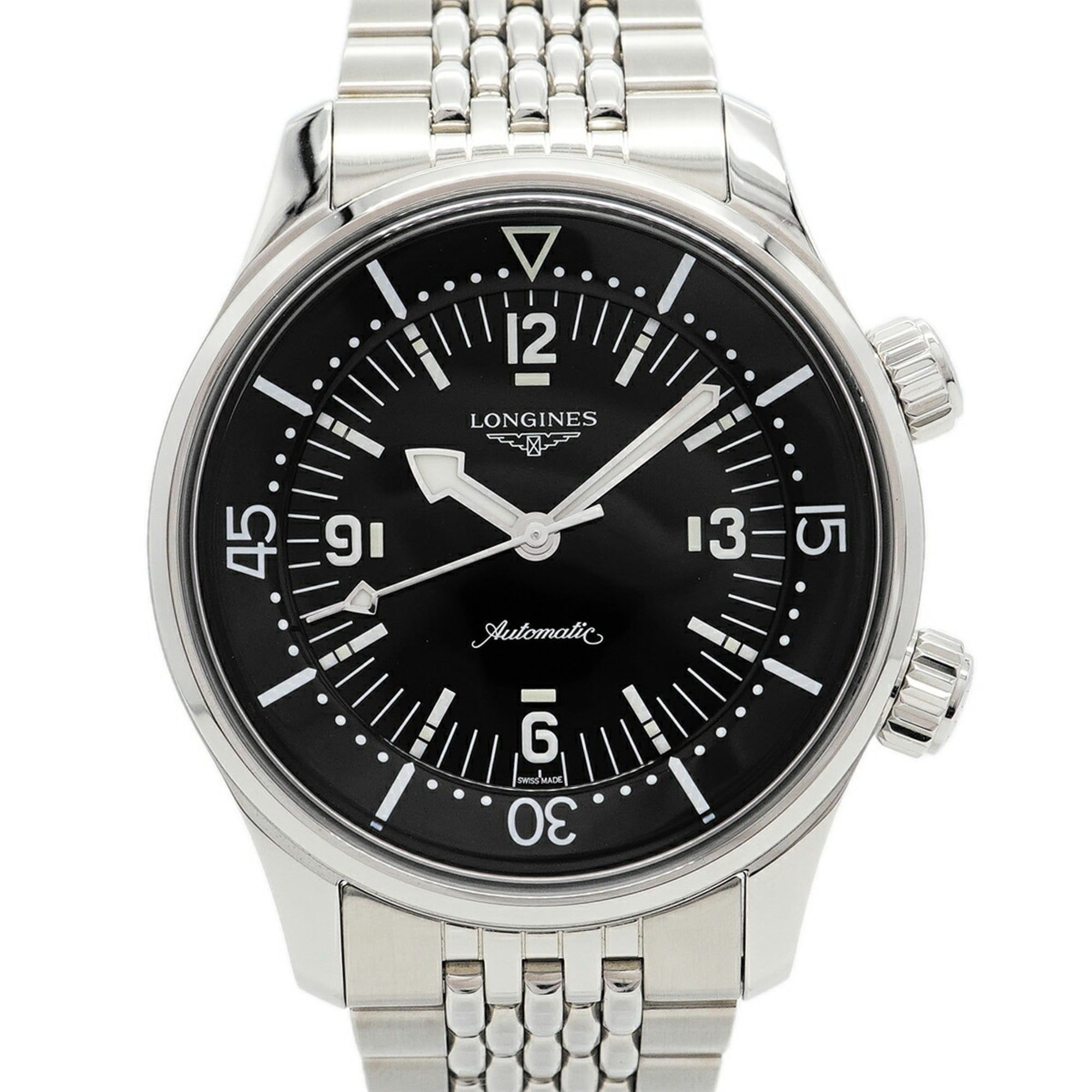 Longines Legend Diver L3.764.4.50.6 Black Dial Men's Watch