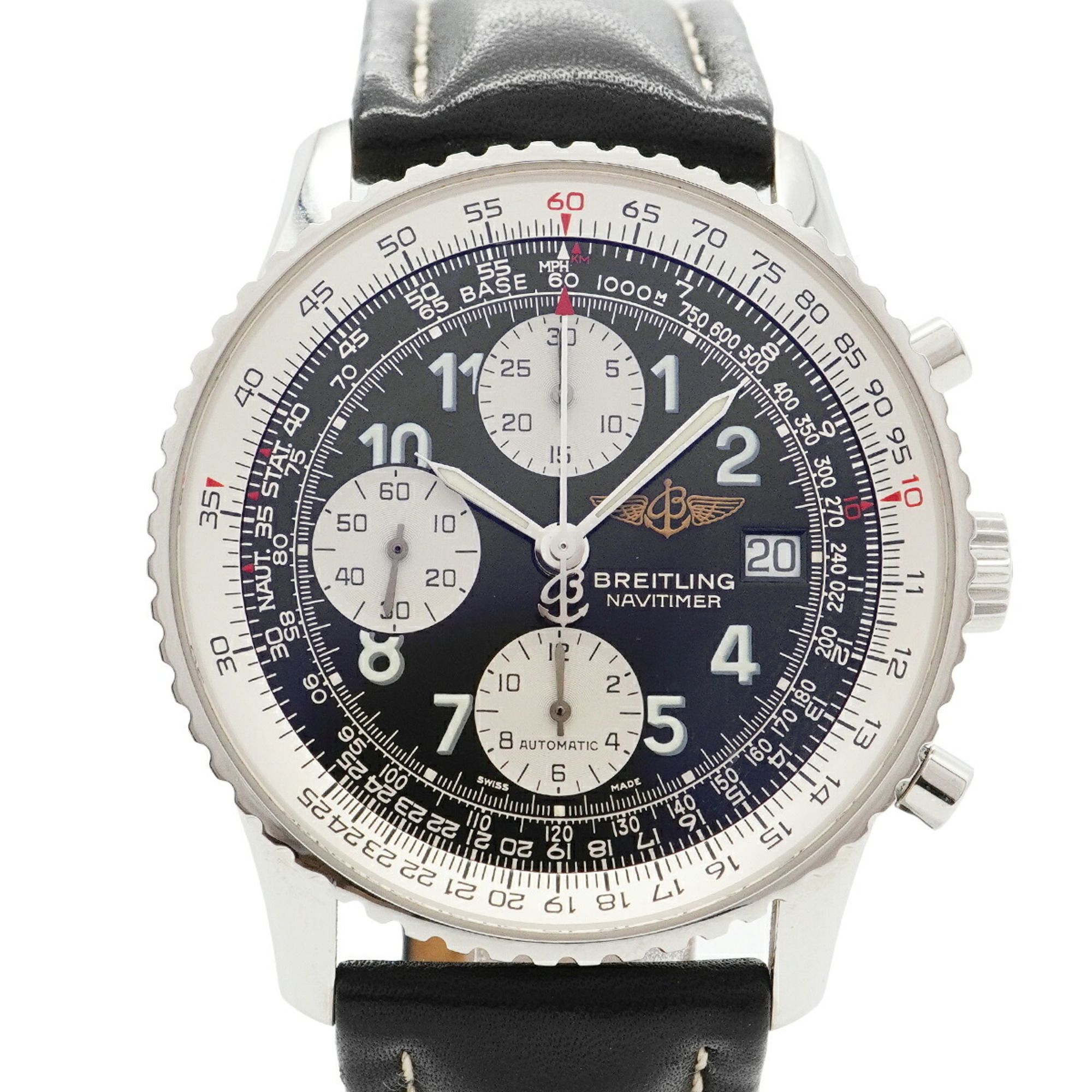 Breitling Old Navitimer A13322 Black Dial Men's Watch
