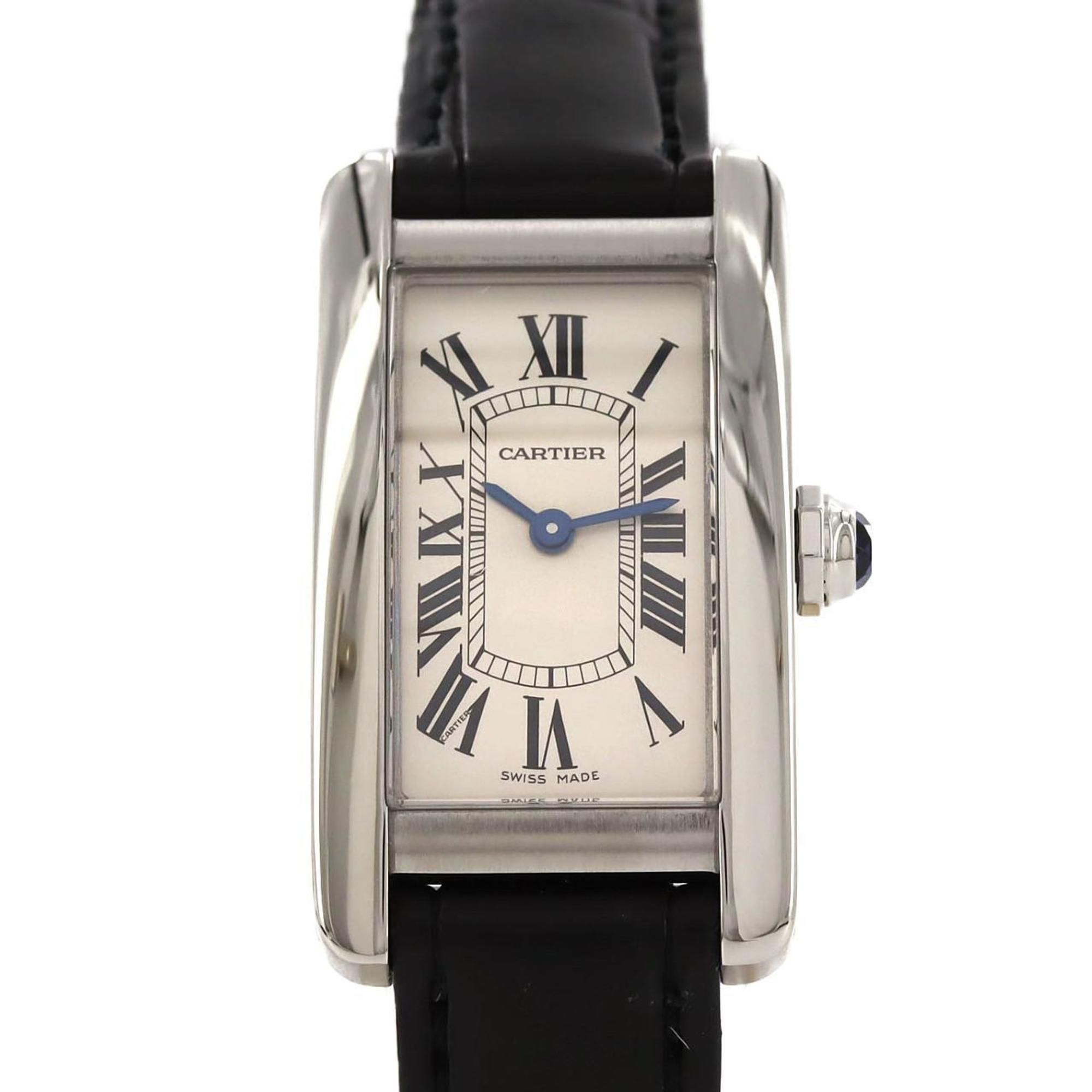 Cartier Tank Américaine SM WSTA0016 Stainless Steel Quartz Watch