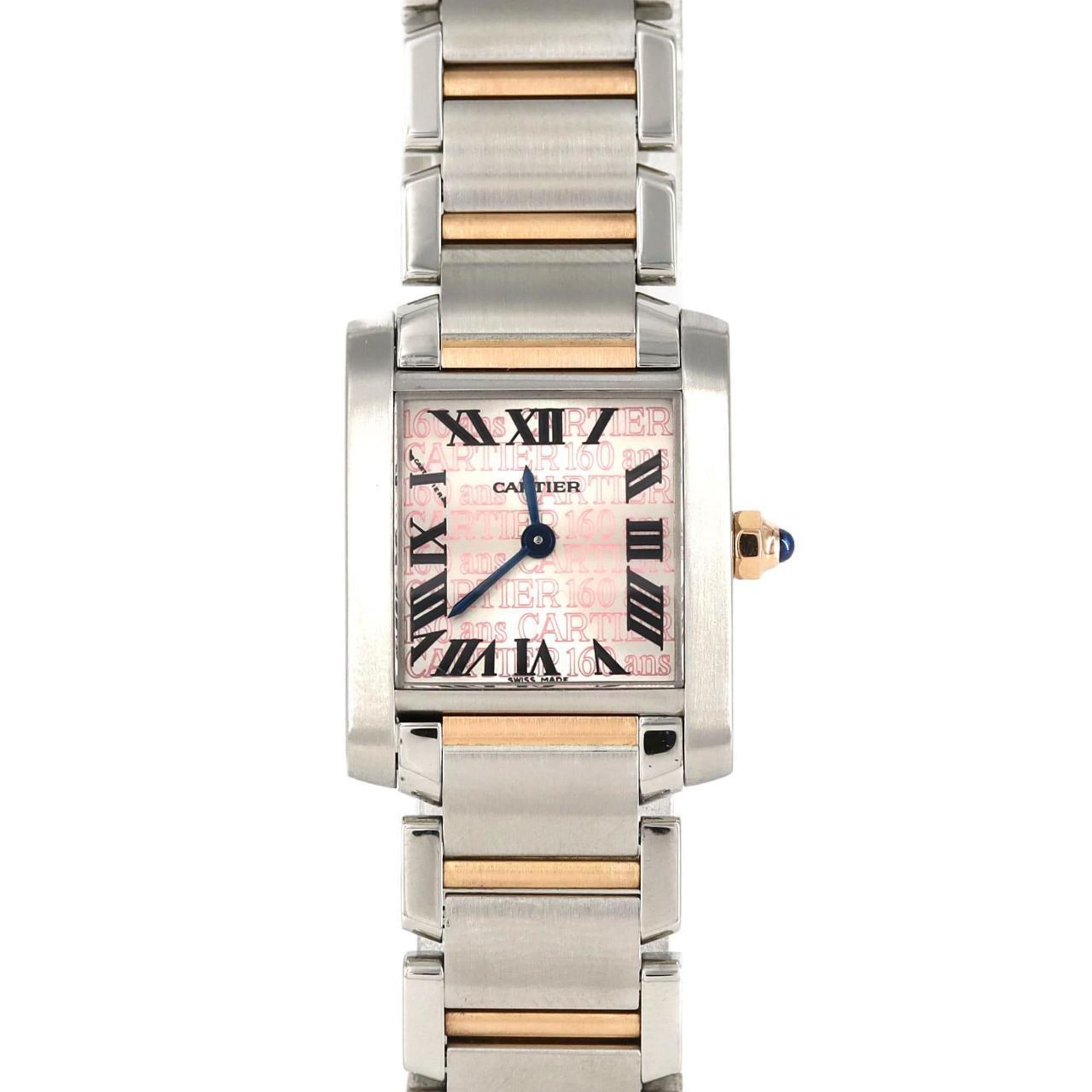 Cartier Tank Francaise SM PG Combi 160th Anniversary W51036Q4 SSxPG Wristwatch Quartz
