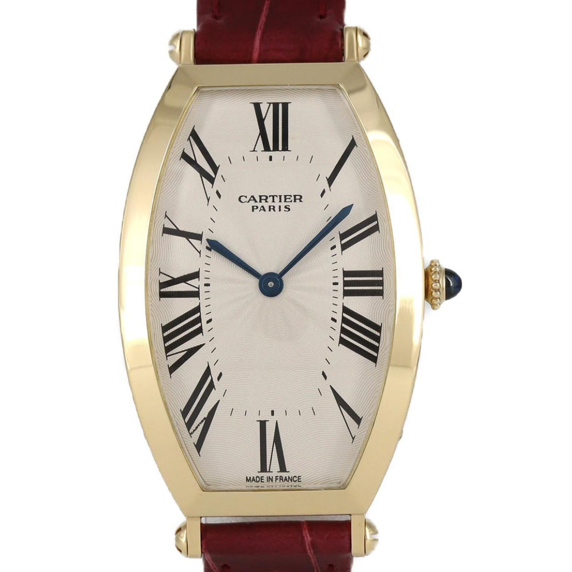 Cartier Tonneau LM YG W1527651 Manual-Wound Watch