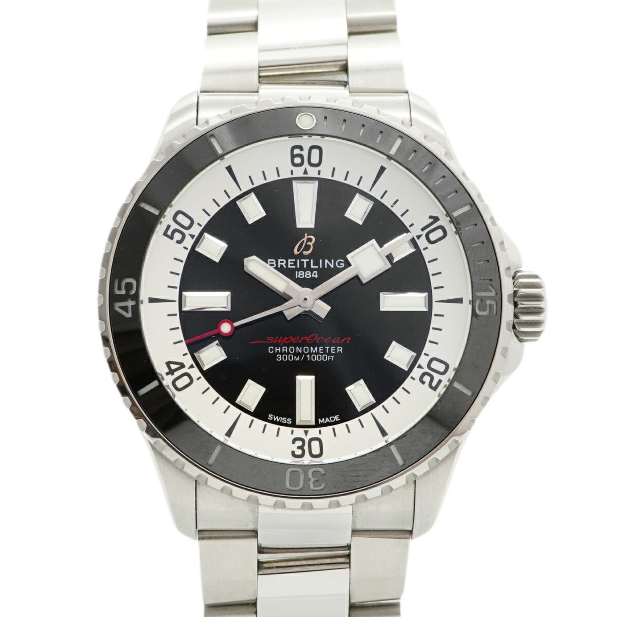 Breitling Superocean A17375 Black Dial Men's Watch