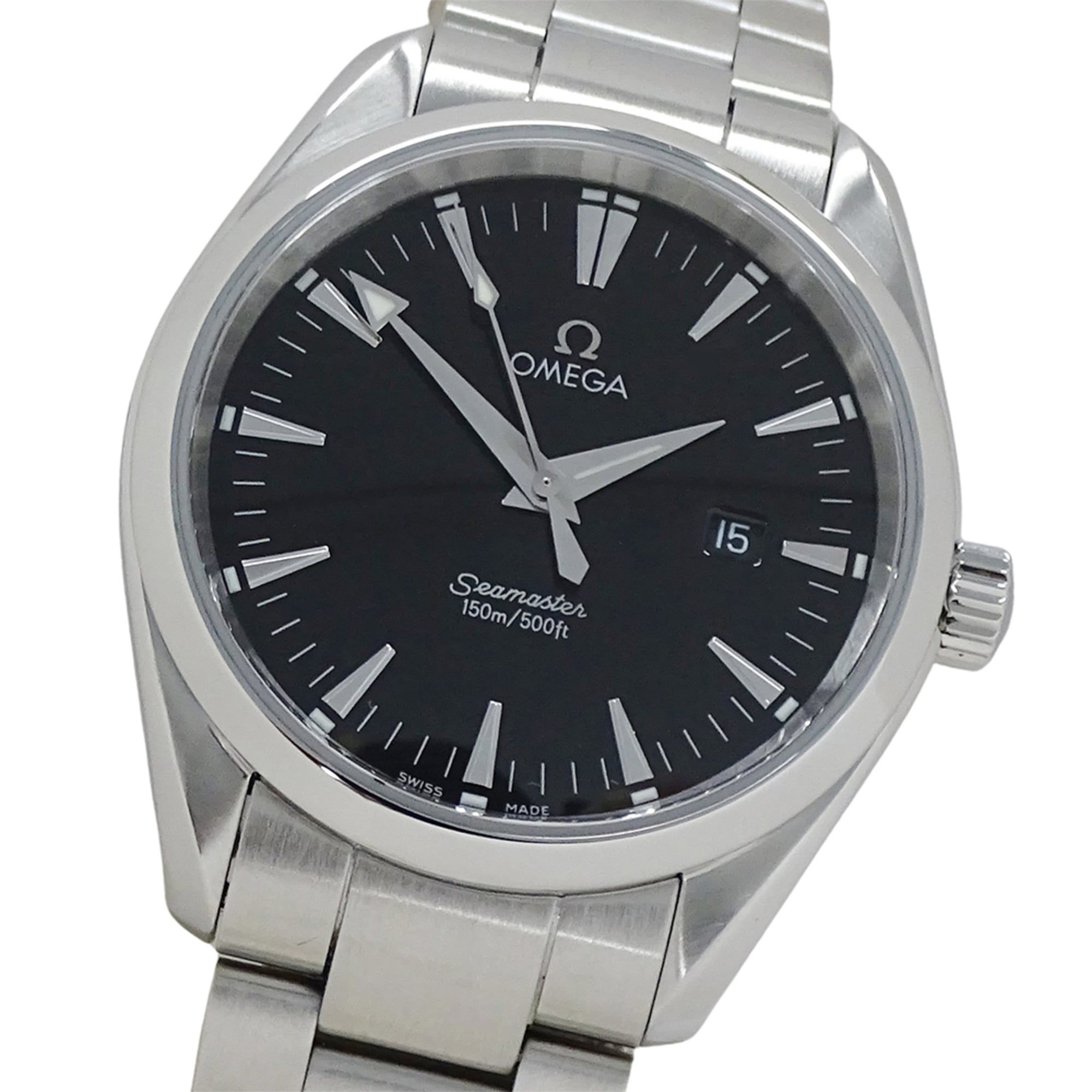 Omega Seamaster Aqua Terra 2517.50 Men's Watch, Brand Name, Date, Quartz, Stainless Steel (SS), Silv