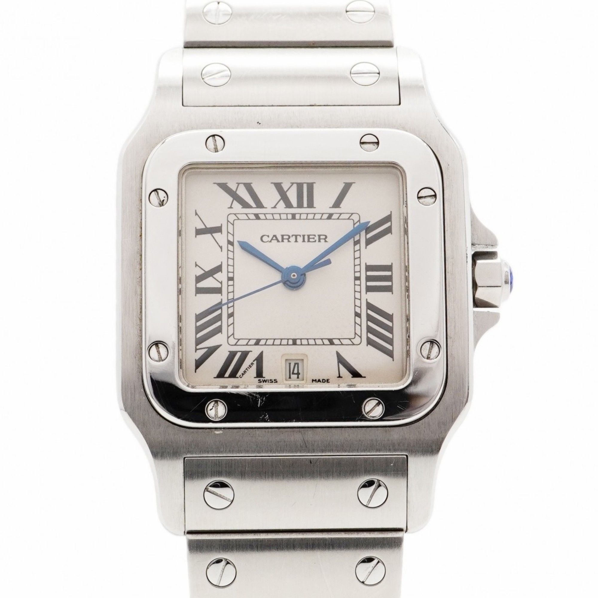 Cartier Santos Galbee LM W20060D6 Silver Dial Watch for Men and Women