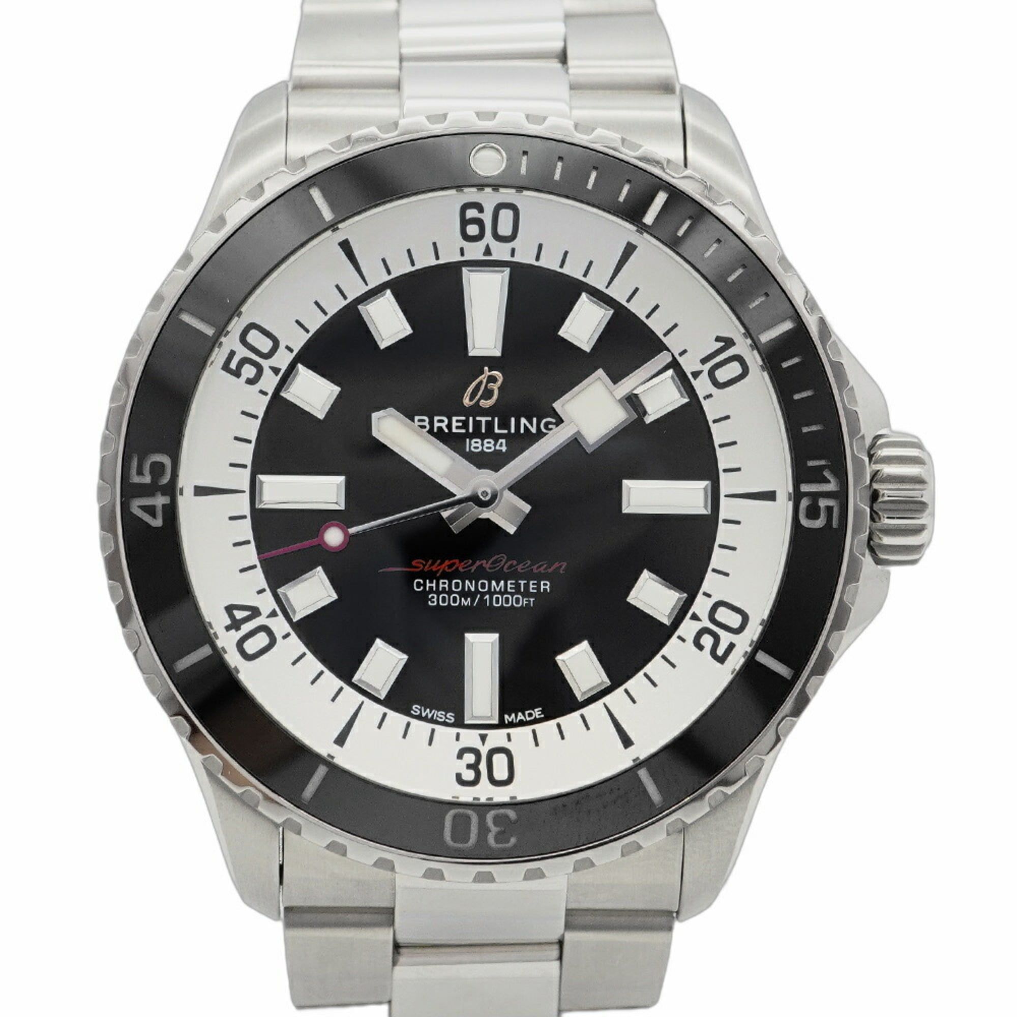 Breitling Superocean A17375 Black Dial Men's Watch