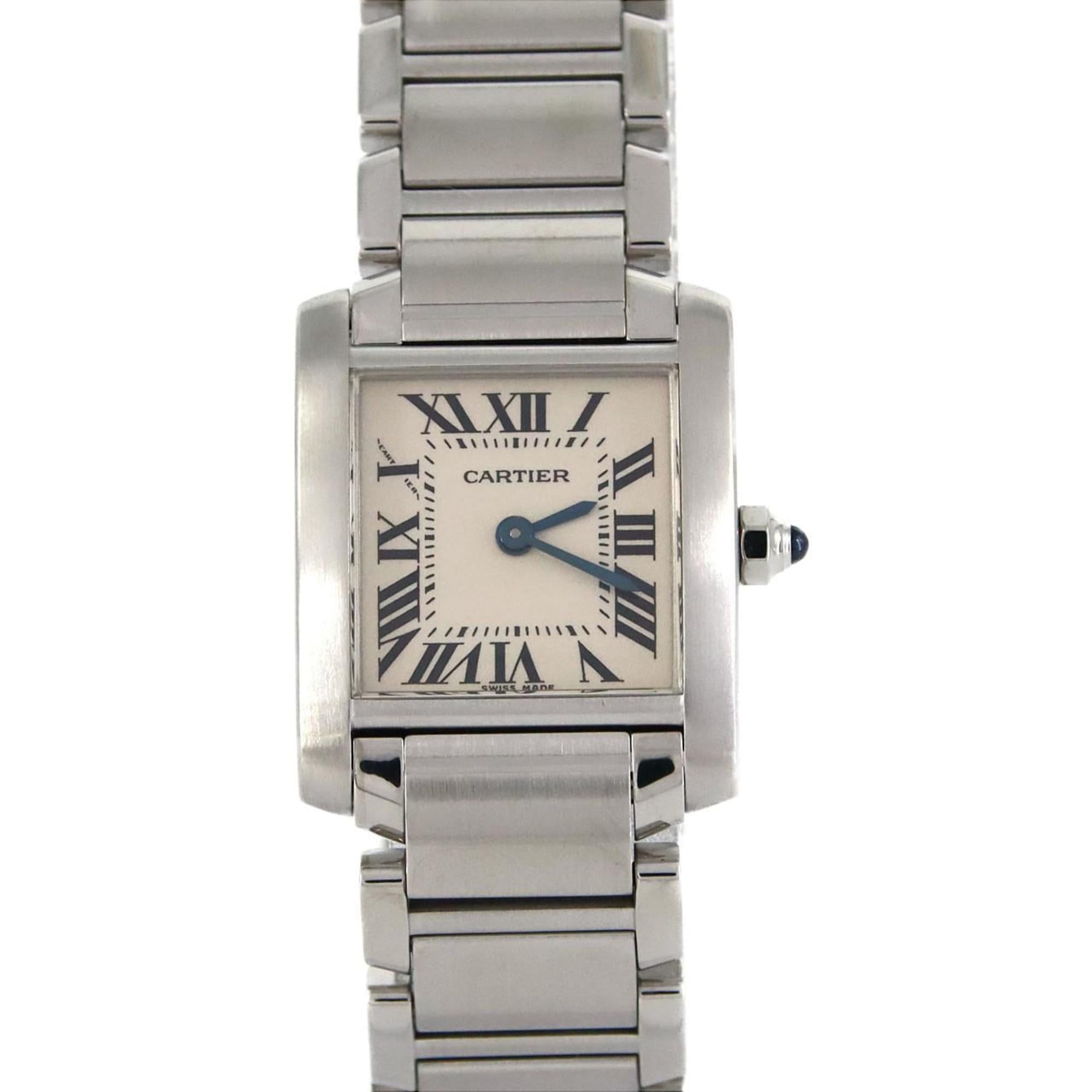 Cartier Tank Francaise SM W51008Q3 SS Wristwatch Quartz